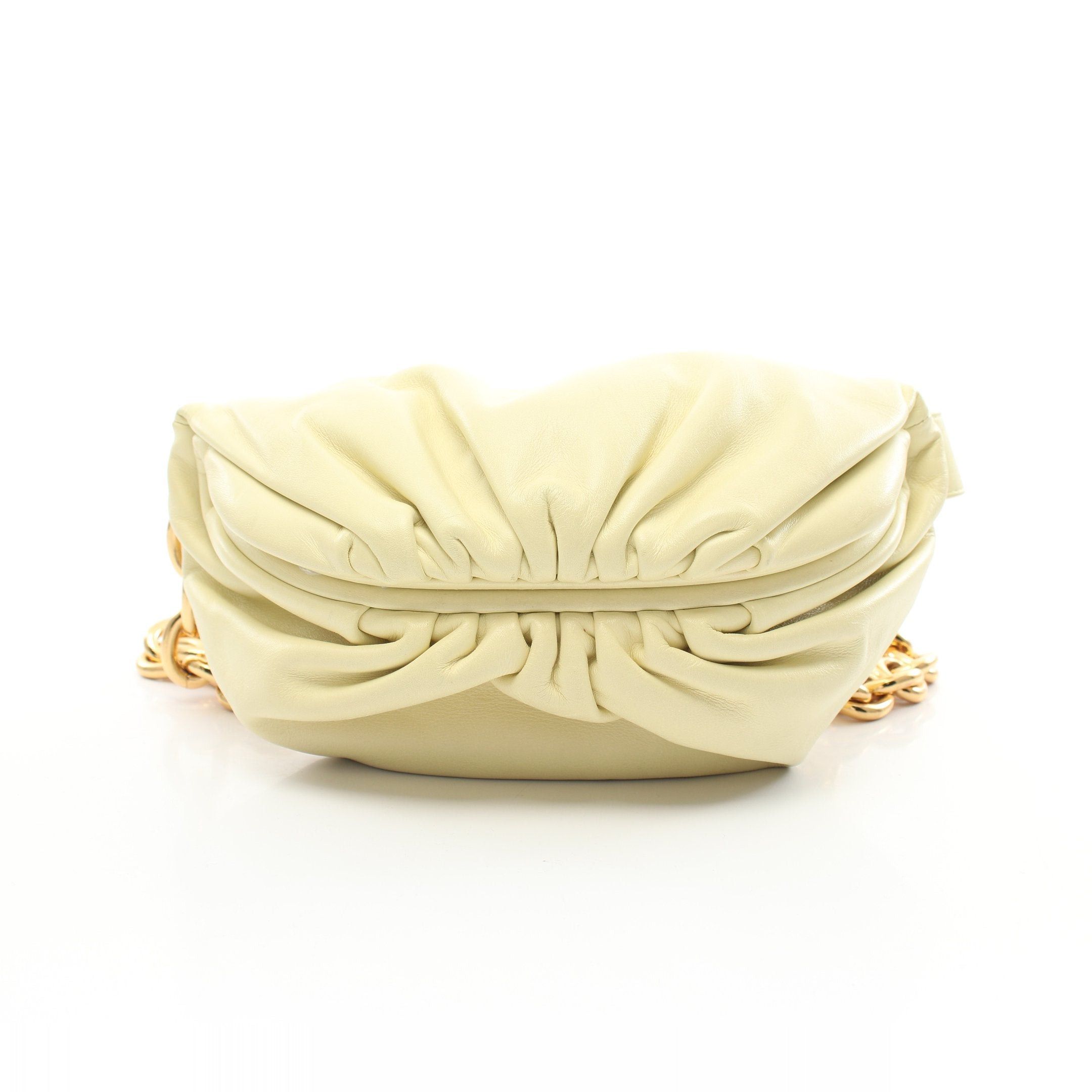 Bottega Veneta Bottega Veneta The Chain Pouch Mini Body Bag Leather Light Yellow Size ONE SIZE - 1 Thumbnail