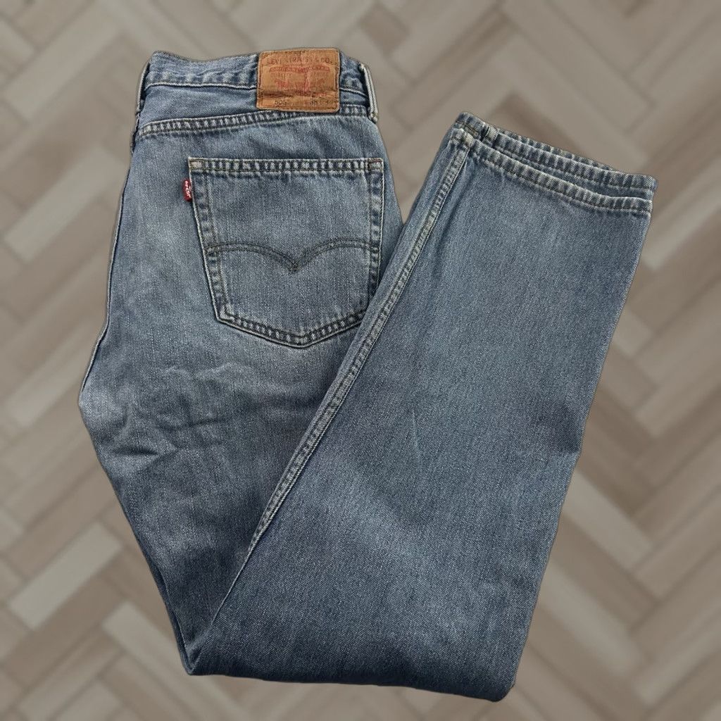 Levi's Levi's 505 Regular Fit Jeans Denim Blue 36x34 Men Straight Medium Wash 34 Inseam Blue Jeans Mens 505 Regular Fit Levi's Jeans Size US 34 / EU 50 - 1 Thumbnail