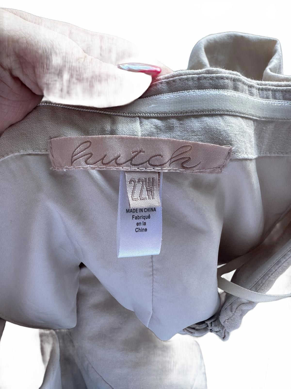 Designer Hutch Women's Cream Bow Detail Strapless Top 22 Size 3XL / US 20-22 - 3 Thumbnail