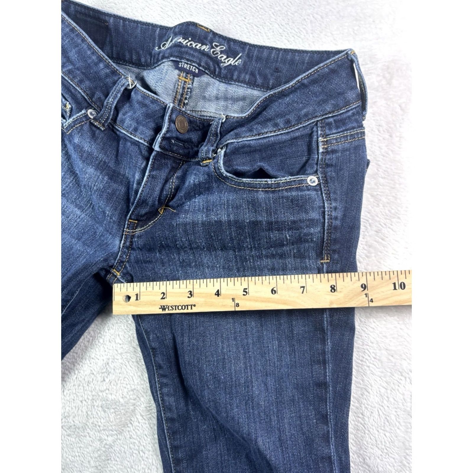 American Eagle Outfitters American Eagle Outfitters Jeans Size 2 Regular Medium Wash Denim 5-Pocket Stretch Straight Women's Size 26" / US 2 / IT 38 - 6 Thumbnail