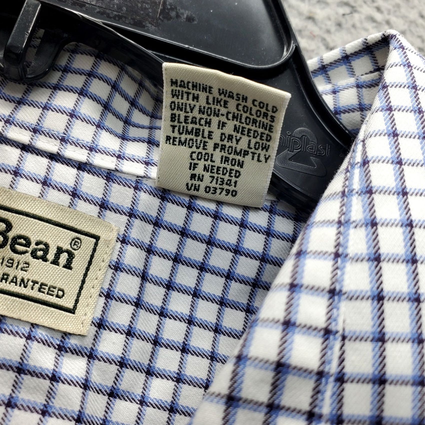 Vintage L.L. Bean Shirt Mens Large Multi Checkered Wrinkle Resistant Collared Button Up Size US L / EU 52-54 / 3 - 6 Thumbnail