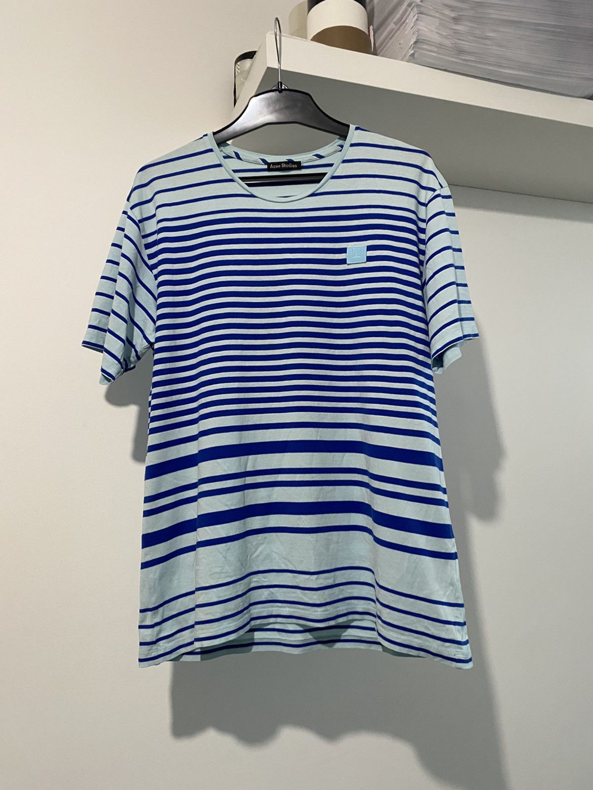 Acne Studios Acne Studios Striped Face T-Shirt L y2k scandi old money Size US L / EU 52-54 / 3 - 4 Thumbnail