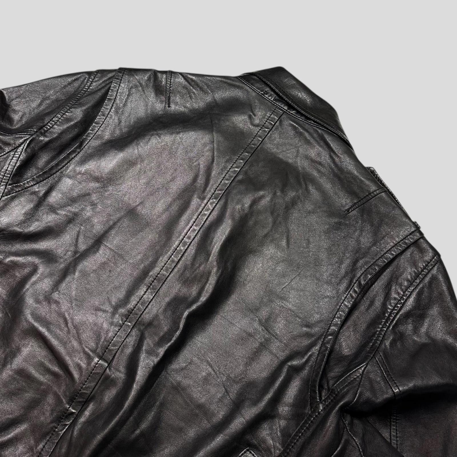 Neil Barrett Neil Barrett 00’s Multi Zip Detailed Leather Flight Jacket M Size US M / EU 48-50 / 2 - 6 Thumbnail