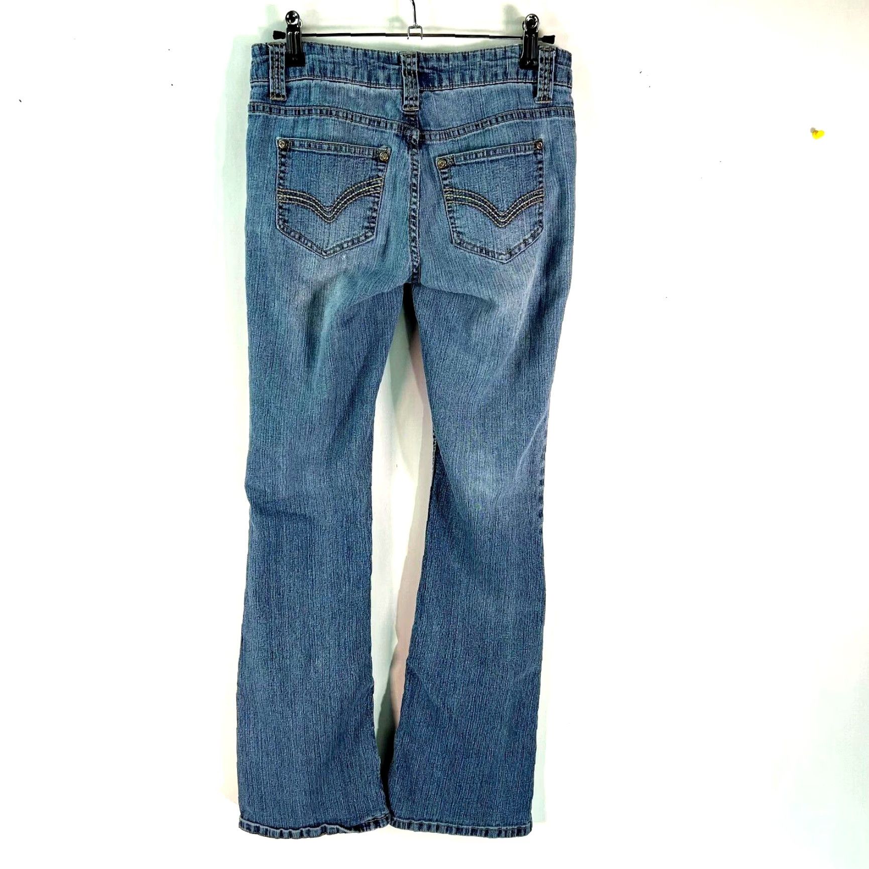 Vintage Nobo Jeans Boots Bootcut Denim Blue 28 Inseam 30 Womens Size 5 Juniors 5-Pocket Regular Size 27" / US 4 / IT 40 - 2 Thumbnail
