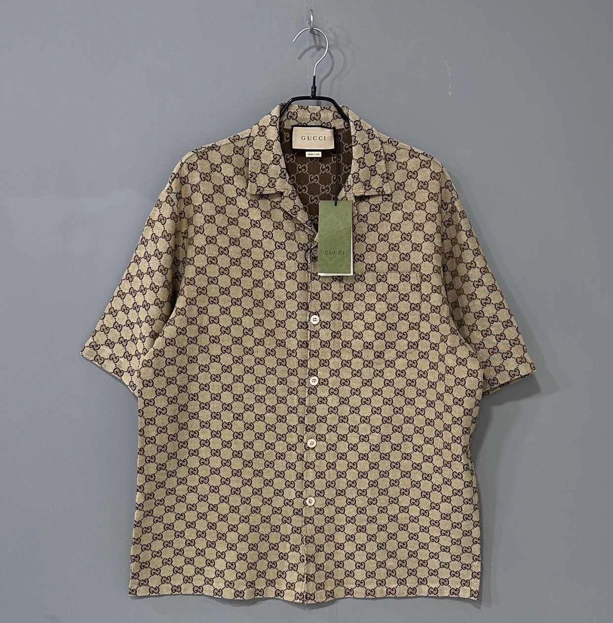 Gucci GUCCI GG Denim Short Sleeve Shirt NWT Size 48 Size US M / EU 48-50 / 2 - 1 Thumbnail