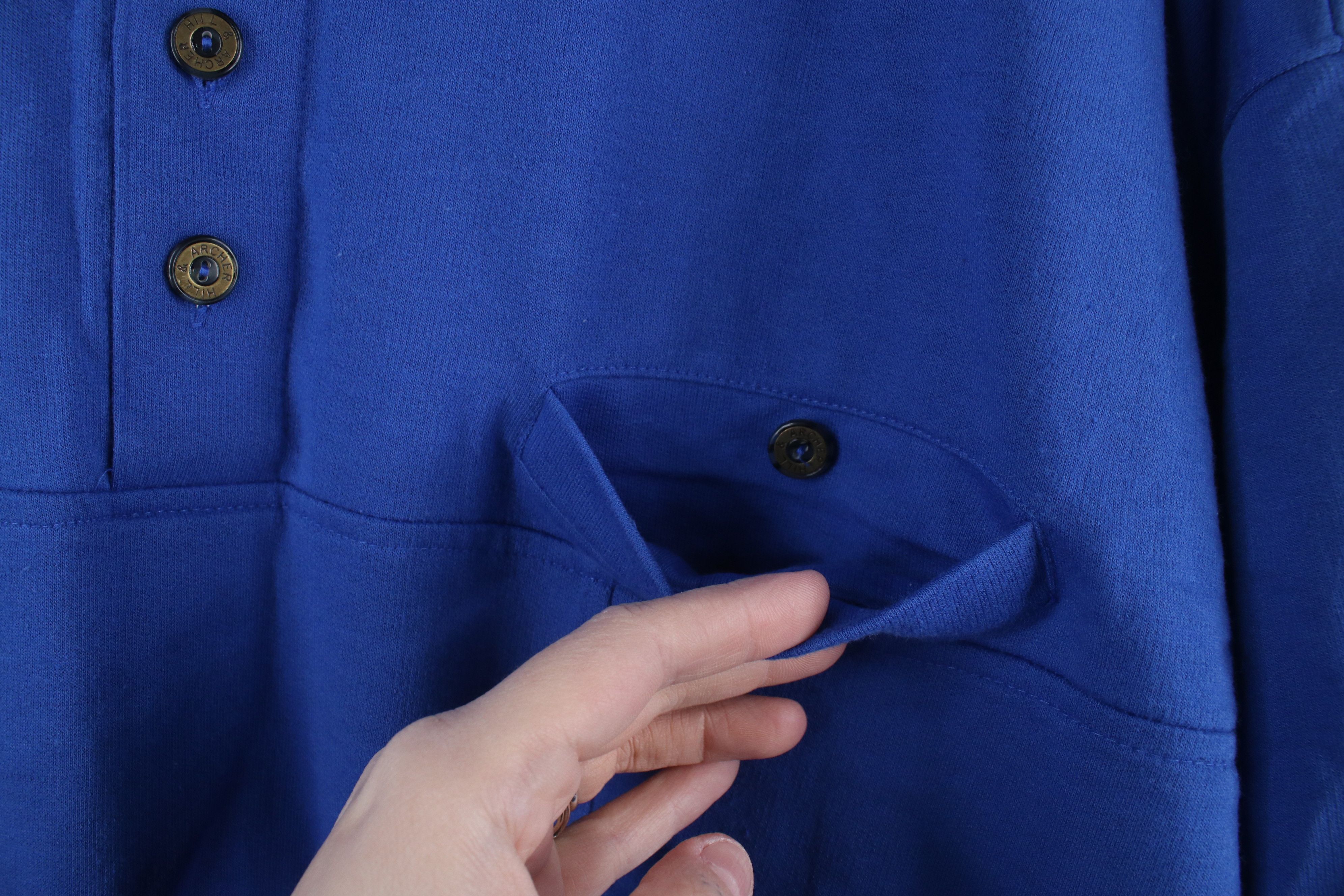 Vintage Vintage 90s Streetwear Short Sleeve Pullover Polo Shirt Blue Size US L / EU 52-54 / 3 - 4 Thumbnail