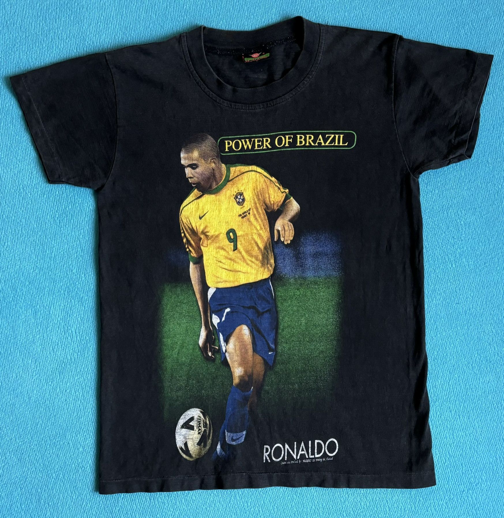 Vintage T-shirt Power of Brazil Ronaldo 9 Joligolf R9 Size. XXS Size US XXS / EU 40 - 3 Thumbnail