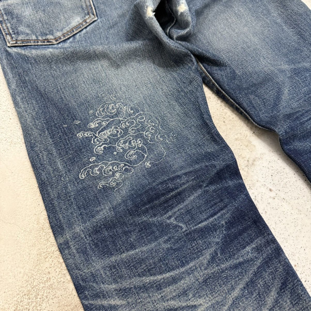Japanese Brand Chikiriya Selvedge Chainstitch Mudwash Japanese Denim Size US 30 / EU 46 - 16 Thumbnail