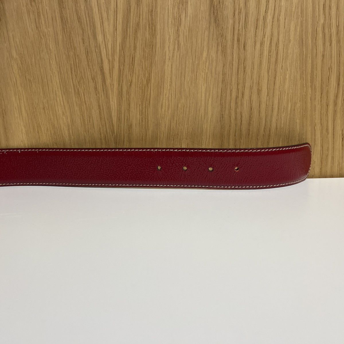 Gucci 🔹Gucci GG Buckle Patent Leather Belt 162922 Size ONE SIZE - 4 Thumbnail