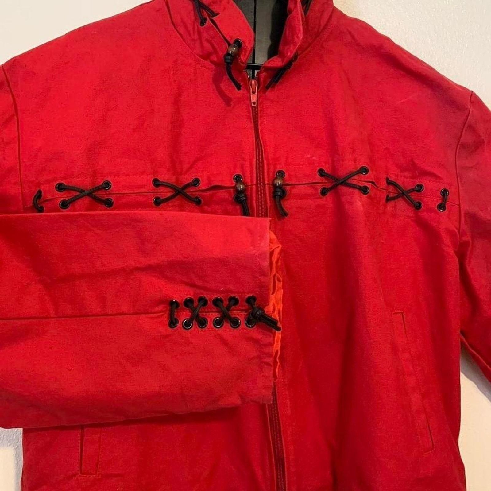 Other Vintage Western Red and black lace up Jacket Size US XL / EU 56 / 4 - 2 Thumbnail