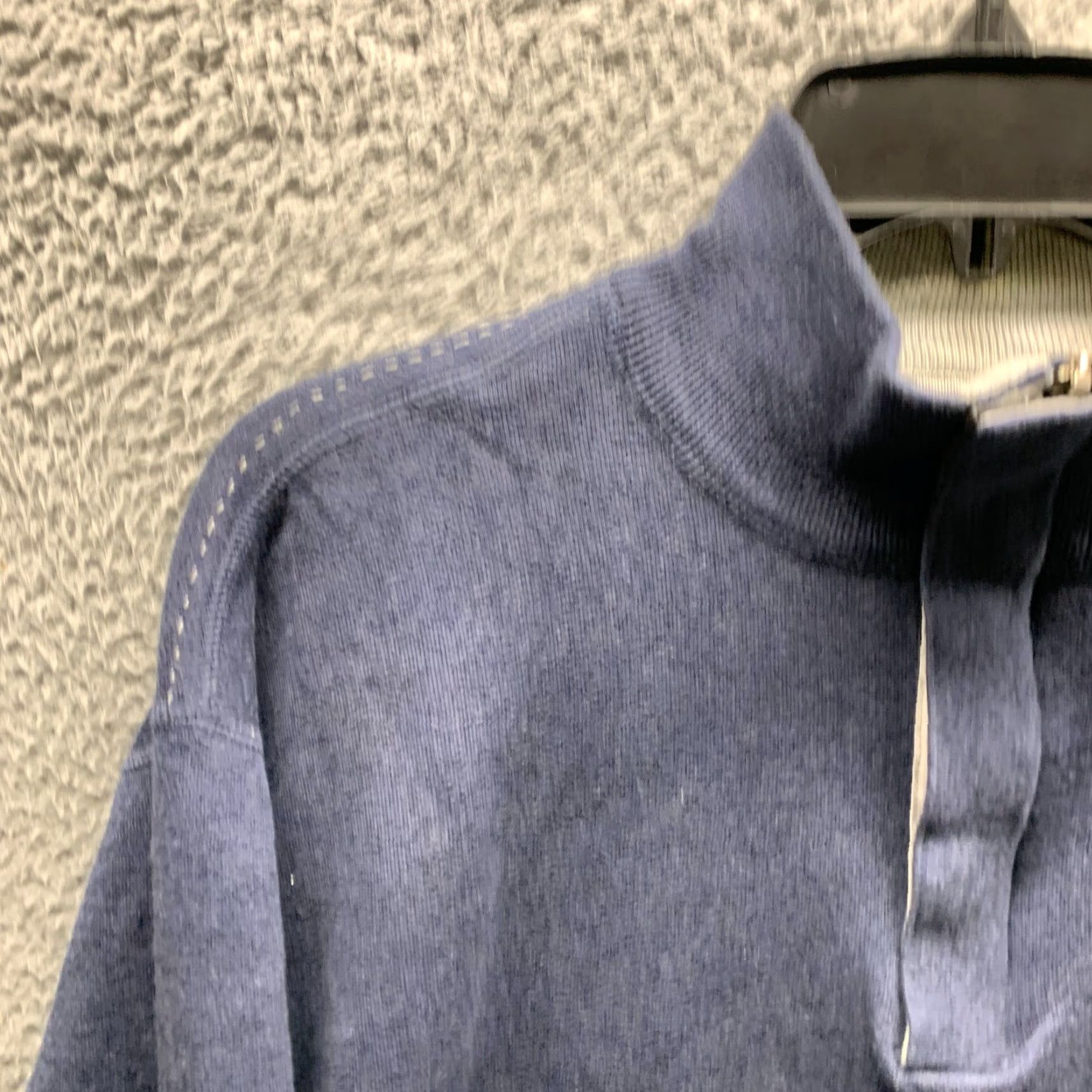 Nat Nast VINTAGE Nat Nast Sweater Mens Adult Large Blue Henley 1/4 Zip Zip Snap Cotton Nylon Logo 90s Preppy Size US L / EU 52-54 / 3 - 6 Thumbnail