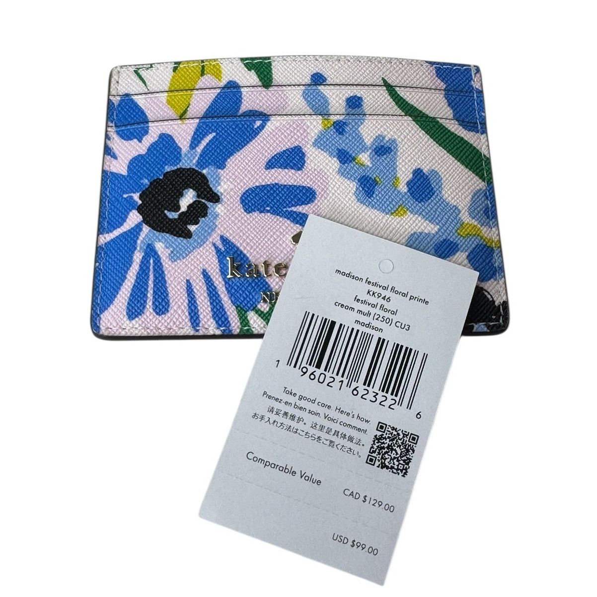 Kate Spade Kate Spade Boxed Madison Floral Small Slim Card Holder Size ONE SIZE - 8 Thumbnail