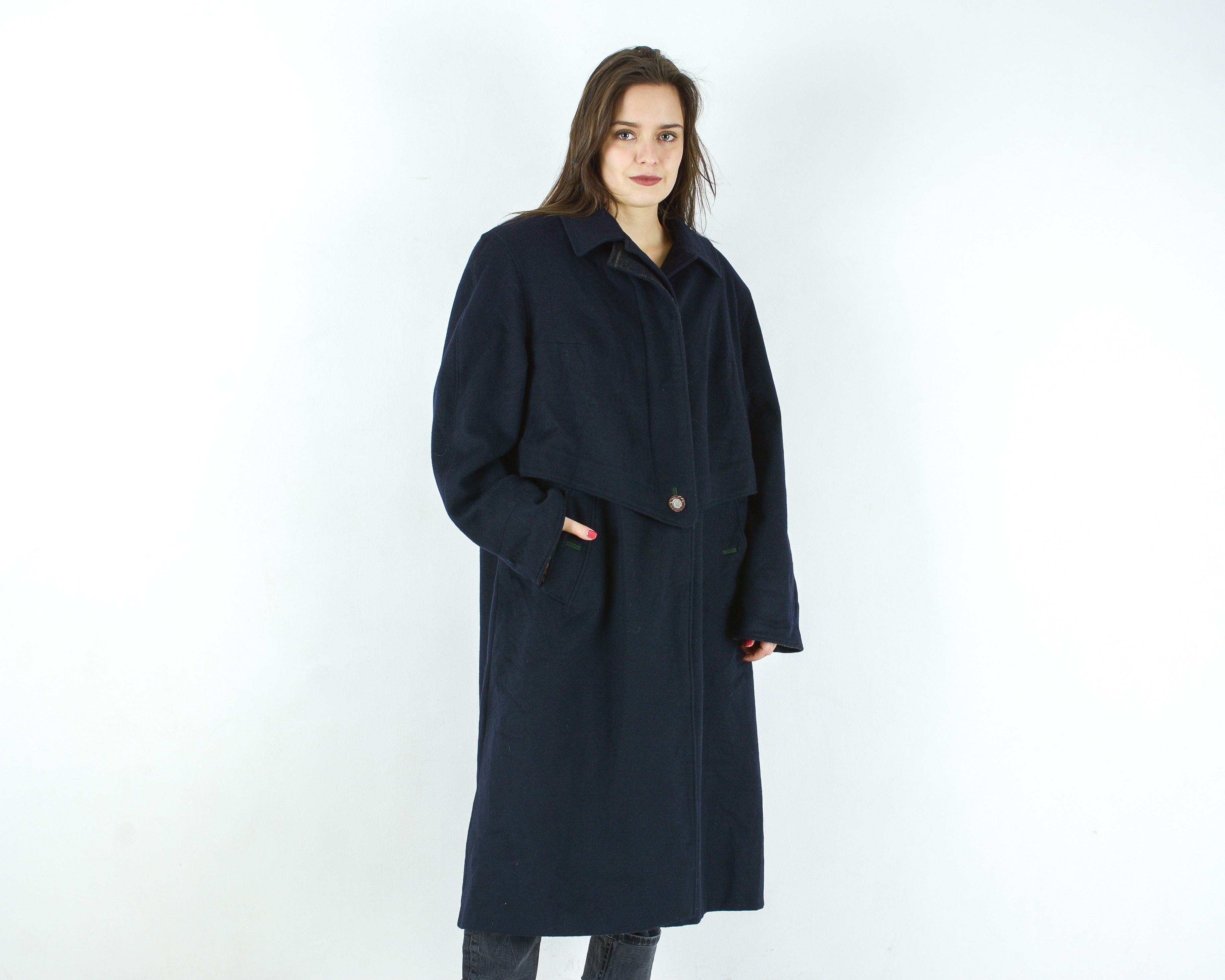 Vintage Thermo Loden Maresima Fleece Wool Coat Overcoat Jacket Size XL / US 12-14 / IT 48-50 - 1 Thumbnail