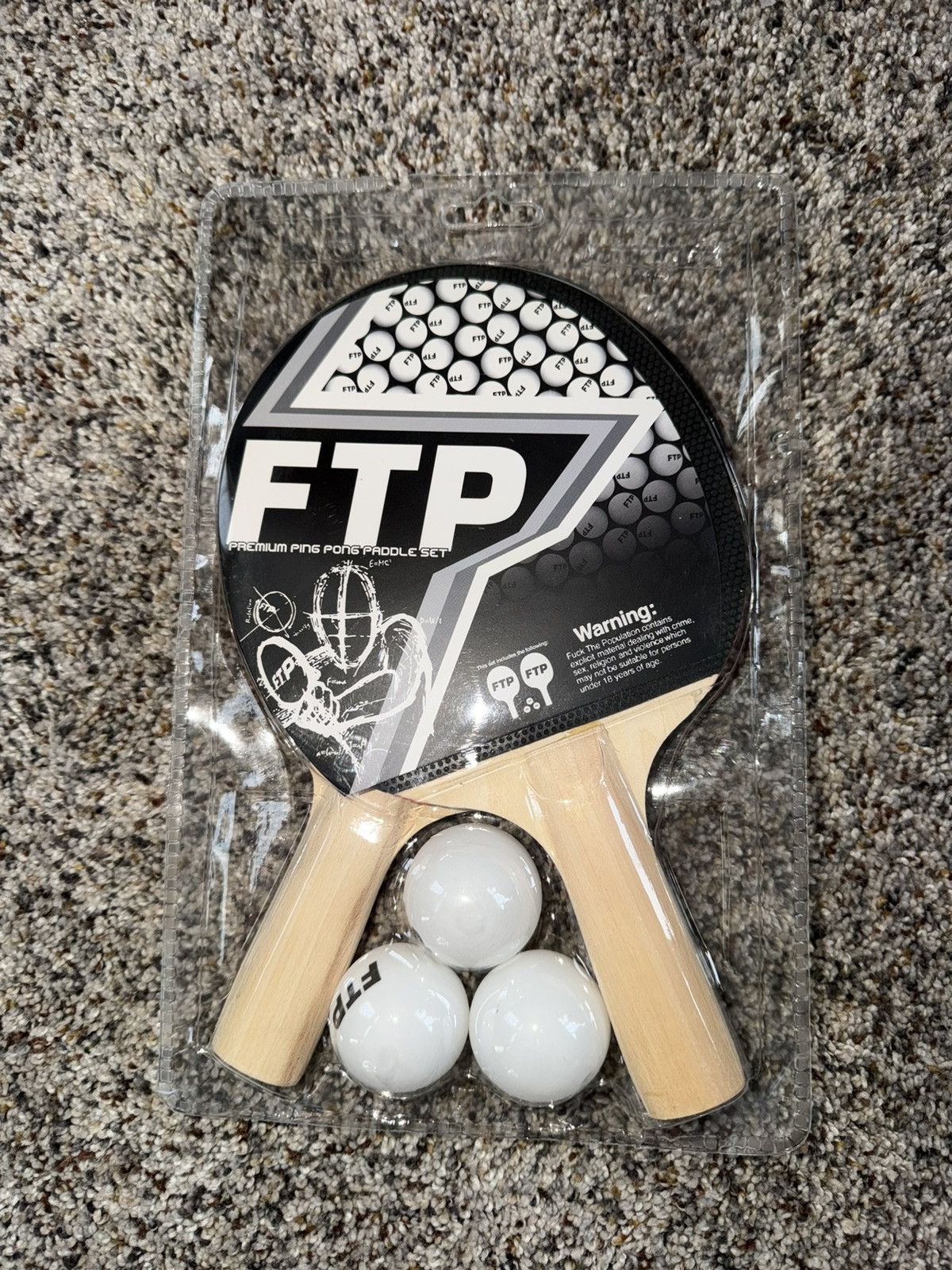Fuck The Population FTP Ping Pong Set Size ONE SIZE - 5 Thumbnail