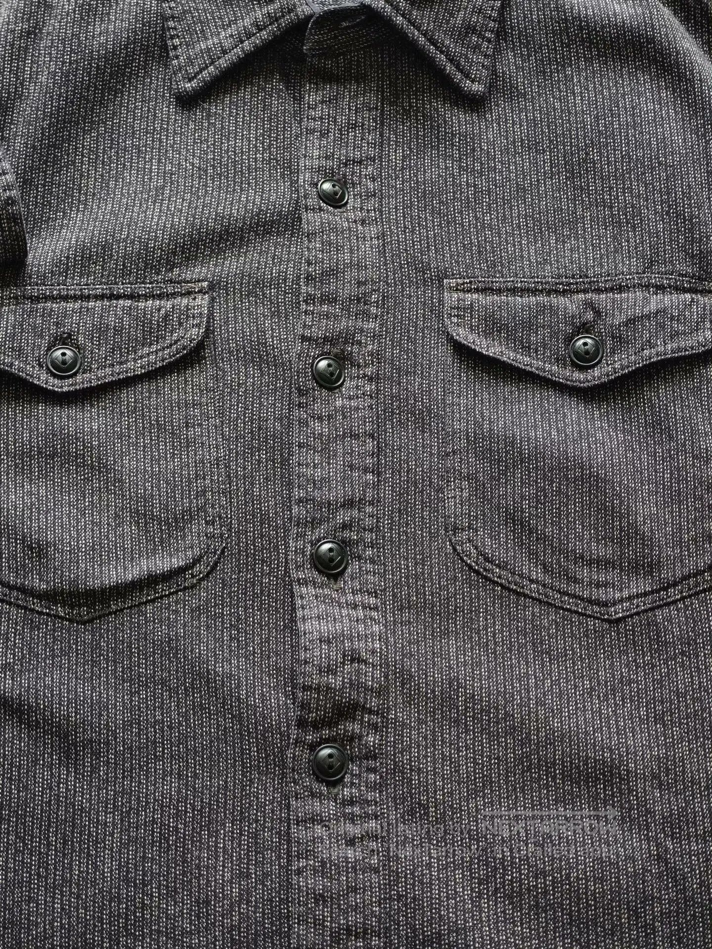RRL Ralph Lauren RRL Black Stripe Pepper Salt Shirt. Size US S / EU 44-46 / 1 - 2 Thumbnail