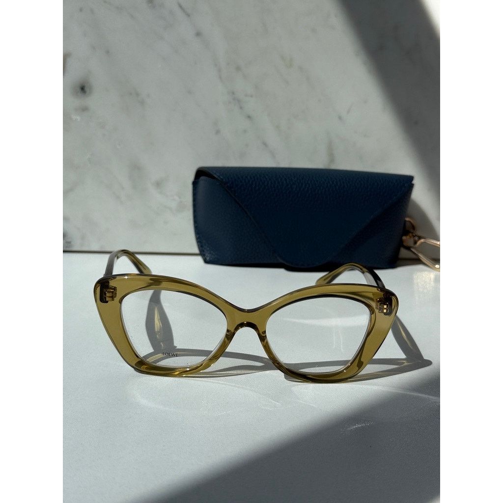Loewe NEW Loewe LW50067I Cat Eye Green Eyeglasses Frames Size ONE SIZE - 6 Thumbnail