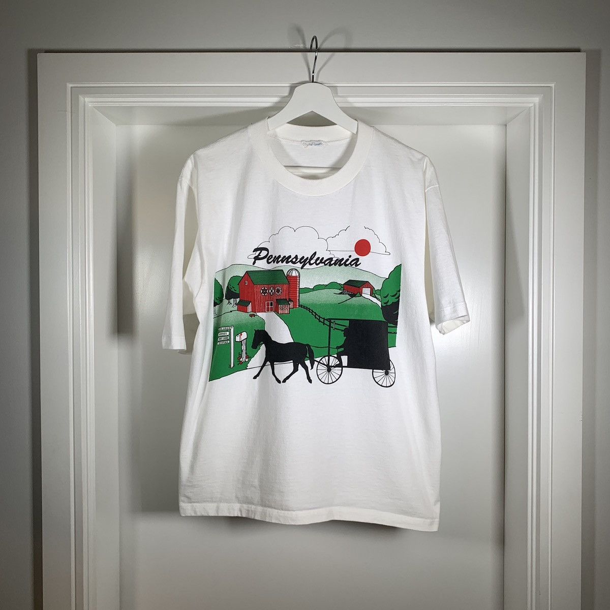 Vintage Vintage 80s 90s Pennsylvania Farm T Shirt Double Sided Size US S / EU 44-46 / 1 - 2 Thumbnail