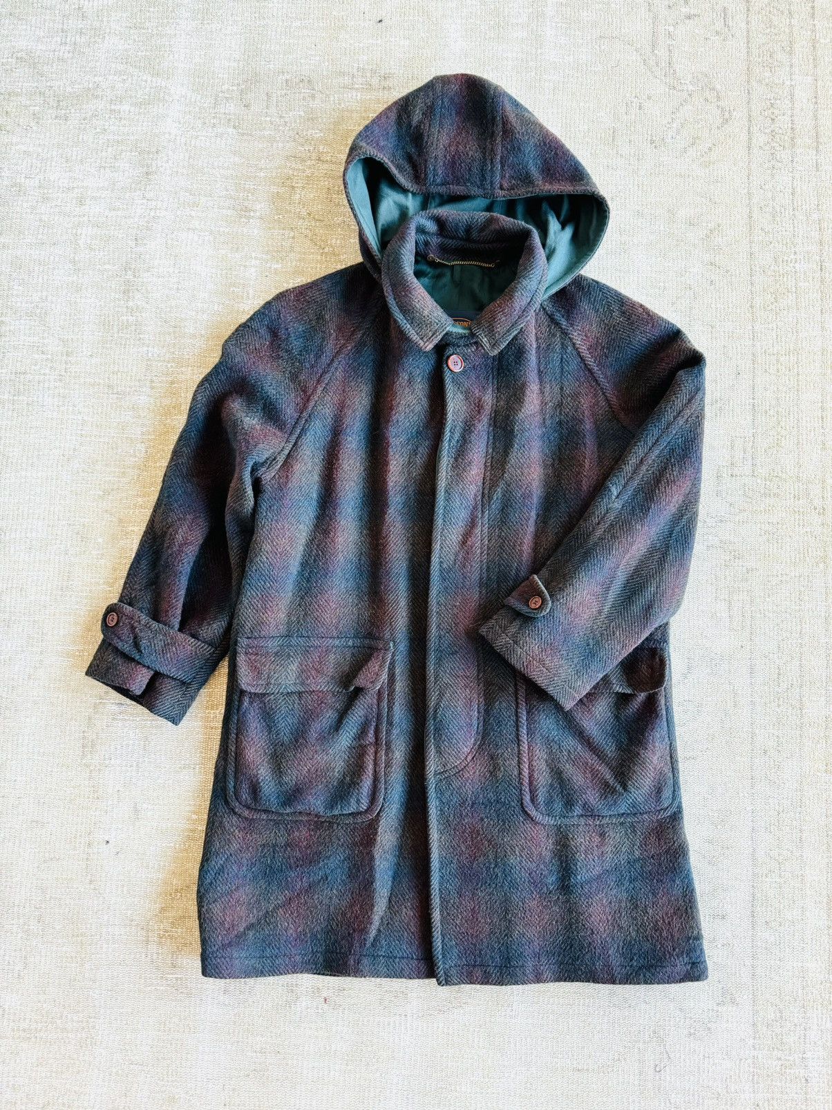 Missoni Vintage Missoni jacket Hooded Virgin wool plaid coat sz 54 Size US L / EU 52-54 / 3 - 8 Thumbnail
