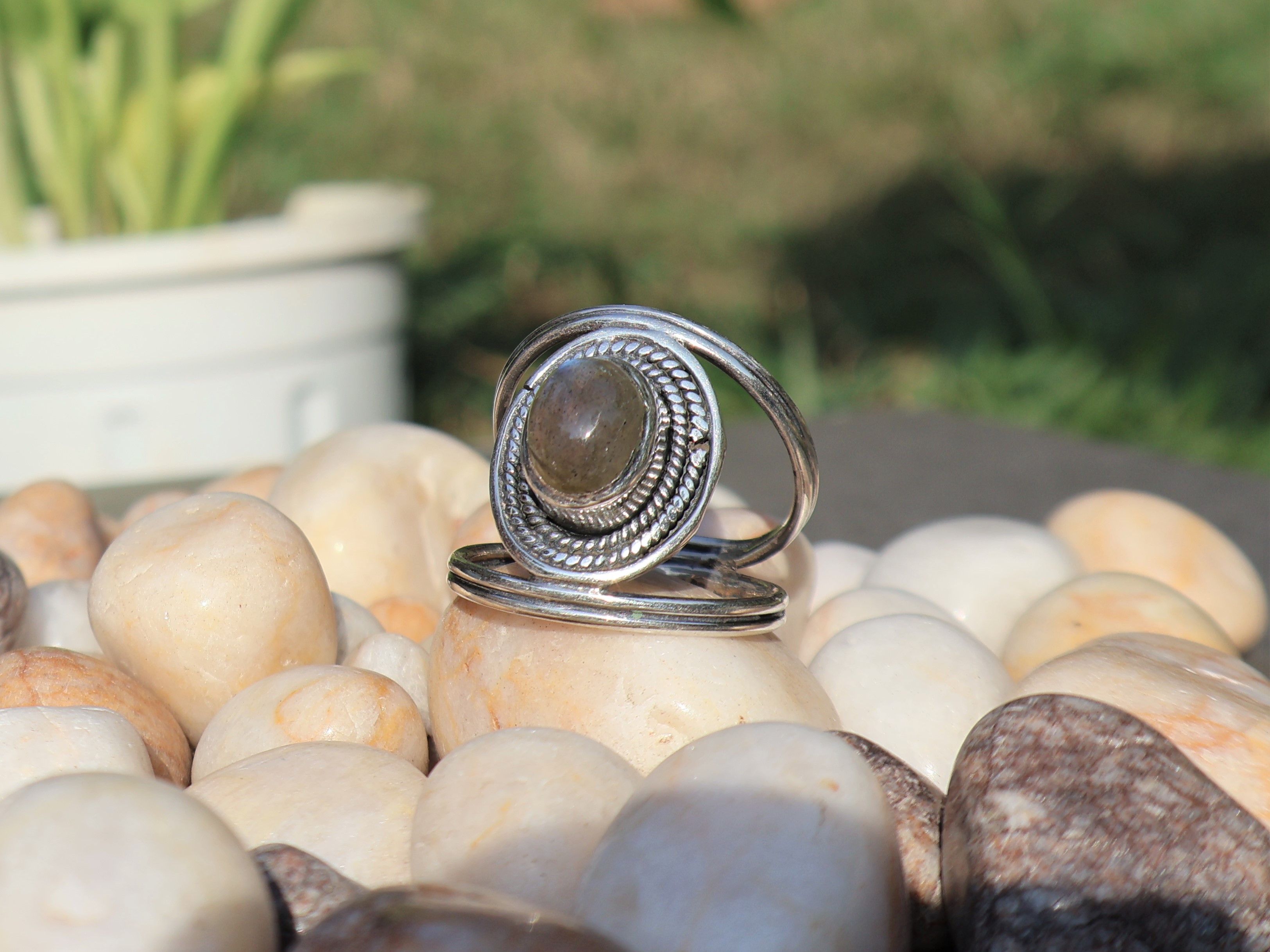 Handmade Labradorite Ring, Sterling Silver Ring, Handmade Women Ring, Size ONE SIZE - 3 Thumbnail