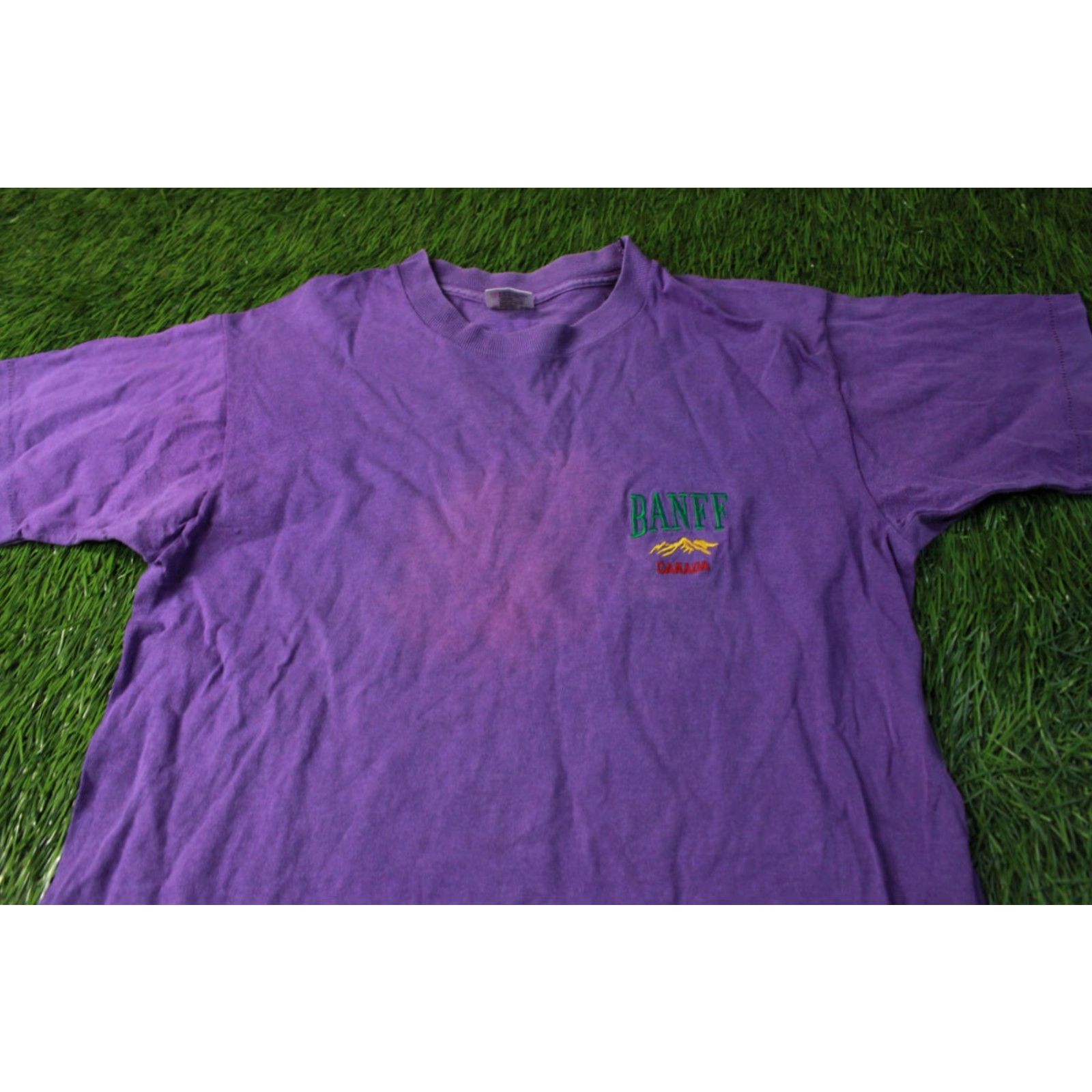 Fruit Of The Loom BANFF CANADA BANFF Canada VTG 80'S SHIRT JERSEY FRUIT OF THE LOOM SIZE M Violet Mens Shirt 80s Banff Canada Vintage Shirt Size US M / EU 48-50 / 2 - 2 Thumbnail