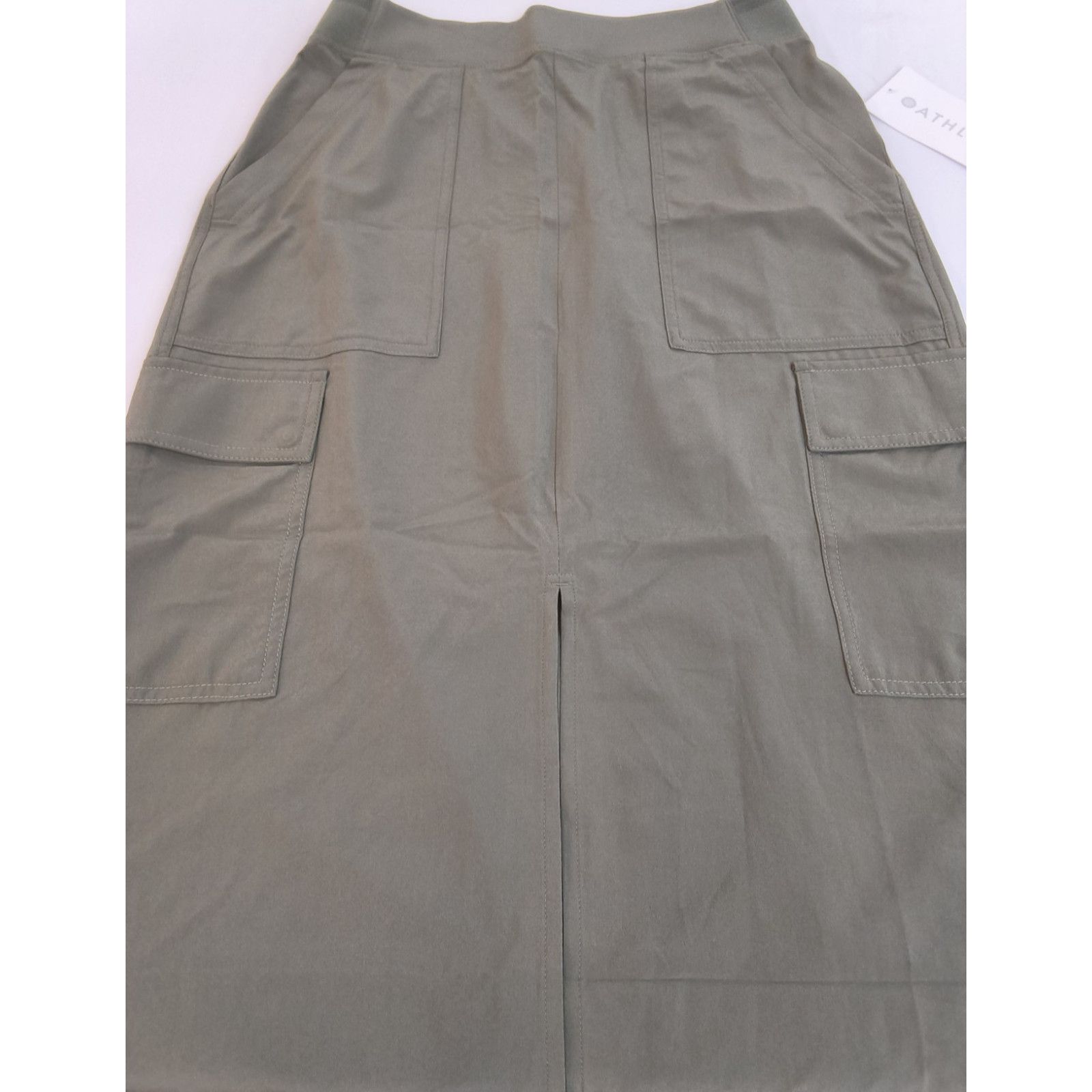 Athleta Athleta Brooklyn Heights Cargo Skirt sz 4 Green Midi NWT Size 27" / US 4 / IT 40 - 4 Thumbnail