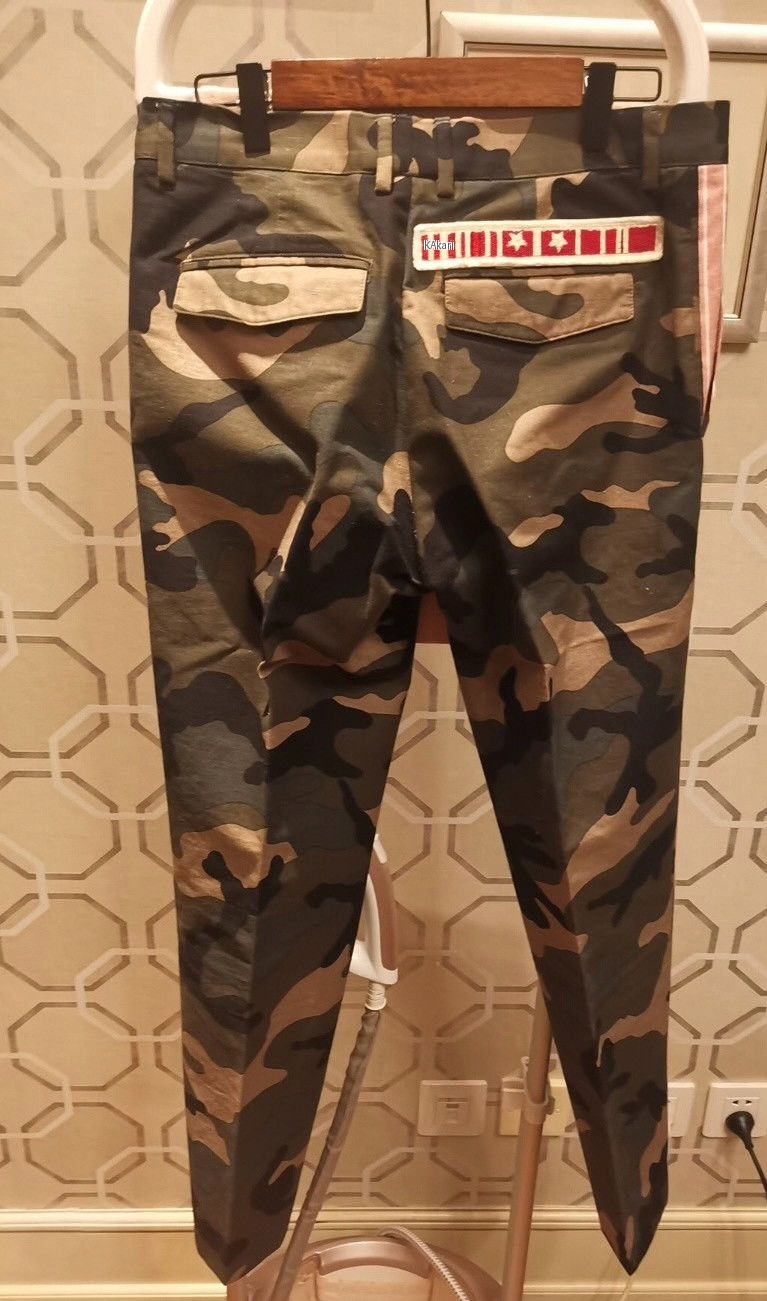 Valentino Valentino Camouflage Beaded Badge Hunting Jacket Size US S / EU 44-46 / 1 - 9 Thumbnail