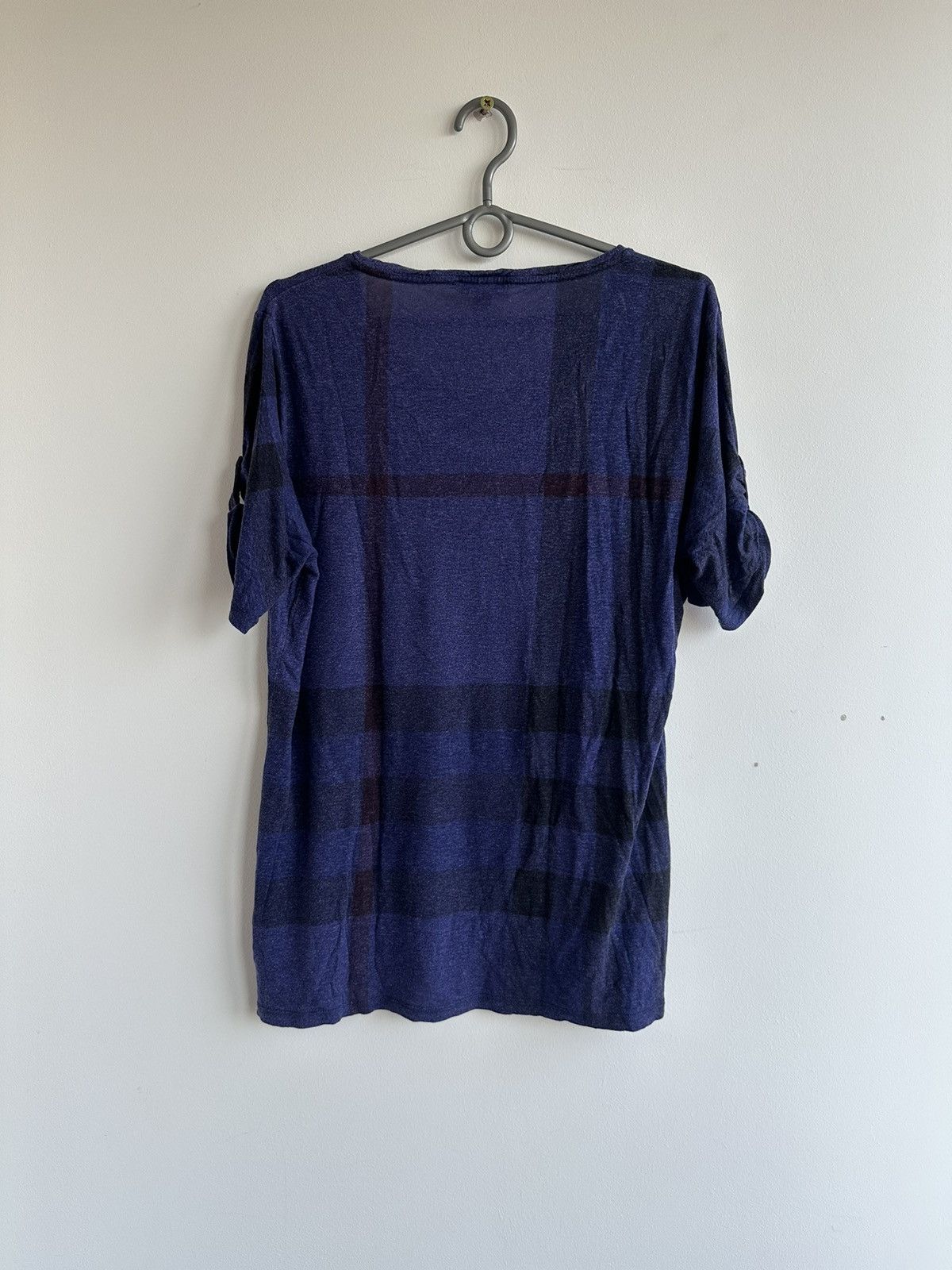 Burberry Burberry Brit Blue T-Shirt Nova Check Women's Size XS Size L / US 10 / IT 46 - 2 Thumbnail