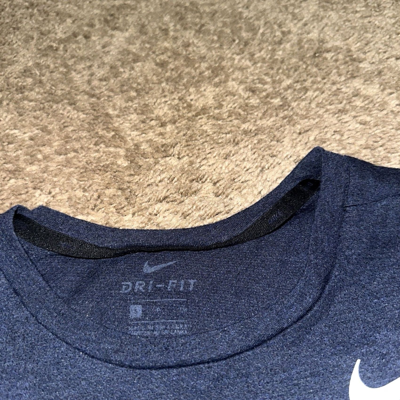 Nike Nike Shirt Mens Small Dri-Fit Lightweight Blue Logo Breathable Basketball Gym Training Running CrossFit T-Shirt Size US S / EU 44-46 / 1 - 2 Thumbnail