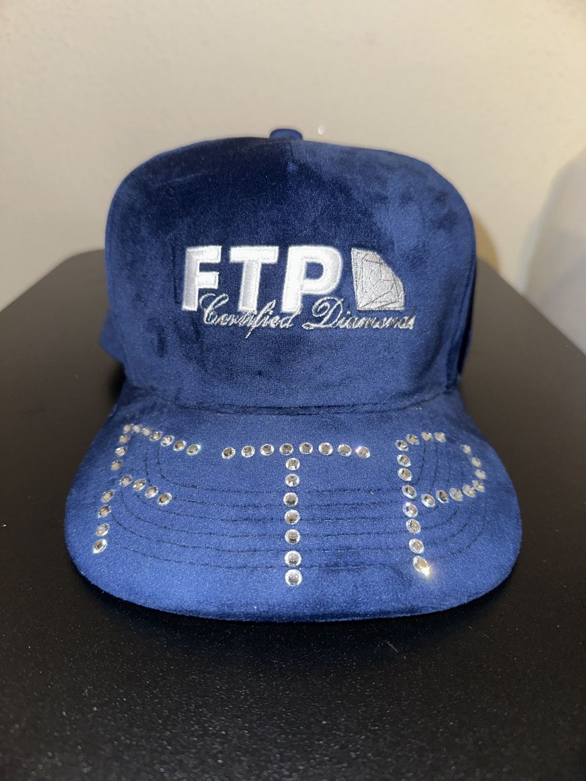 Fuck The Population Ftp Rhinestone Hat Size ONE SIZE - 1 Thumbnail
