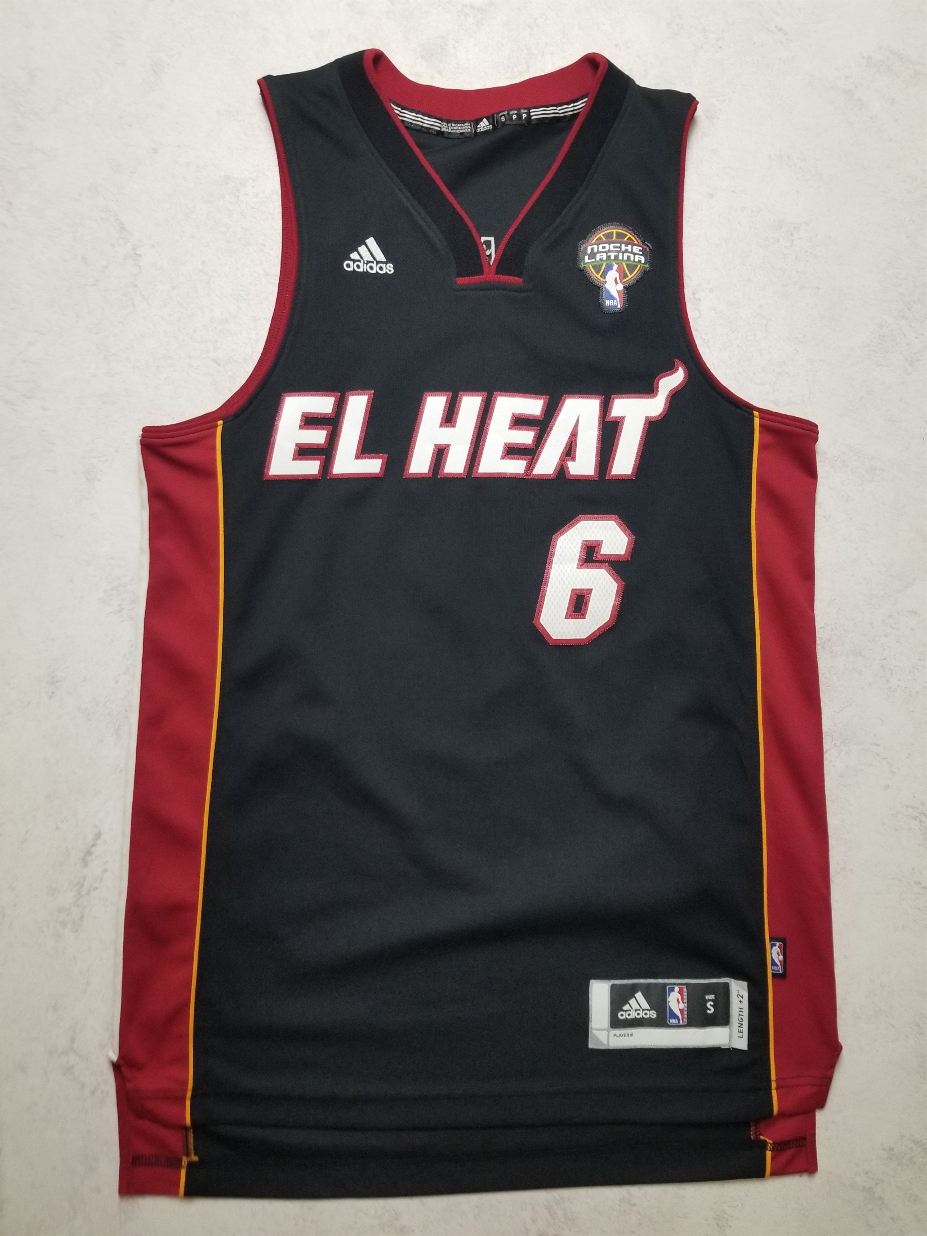 Adidas Miami "El Heat" LeBron James Latin Nights Swingman Jersey Size US S / EU 44-46 / 1 - 1 Thumbnail