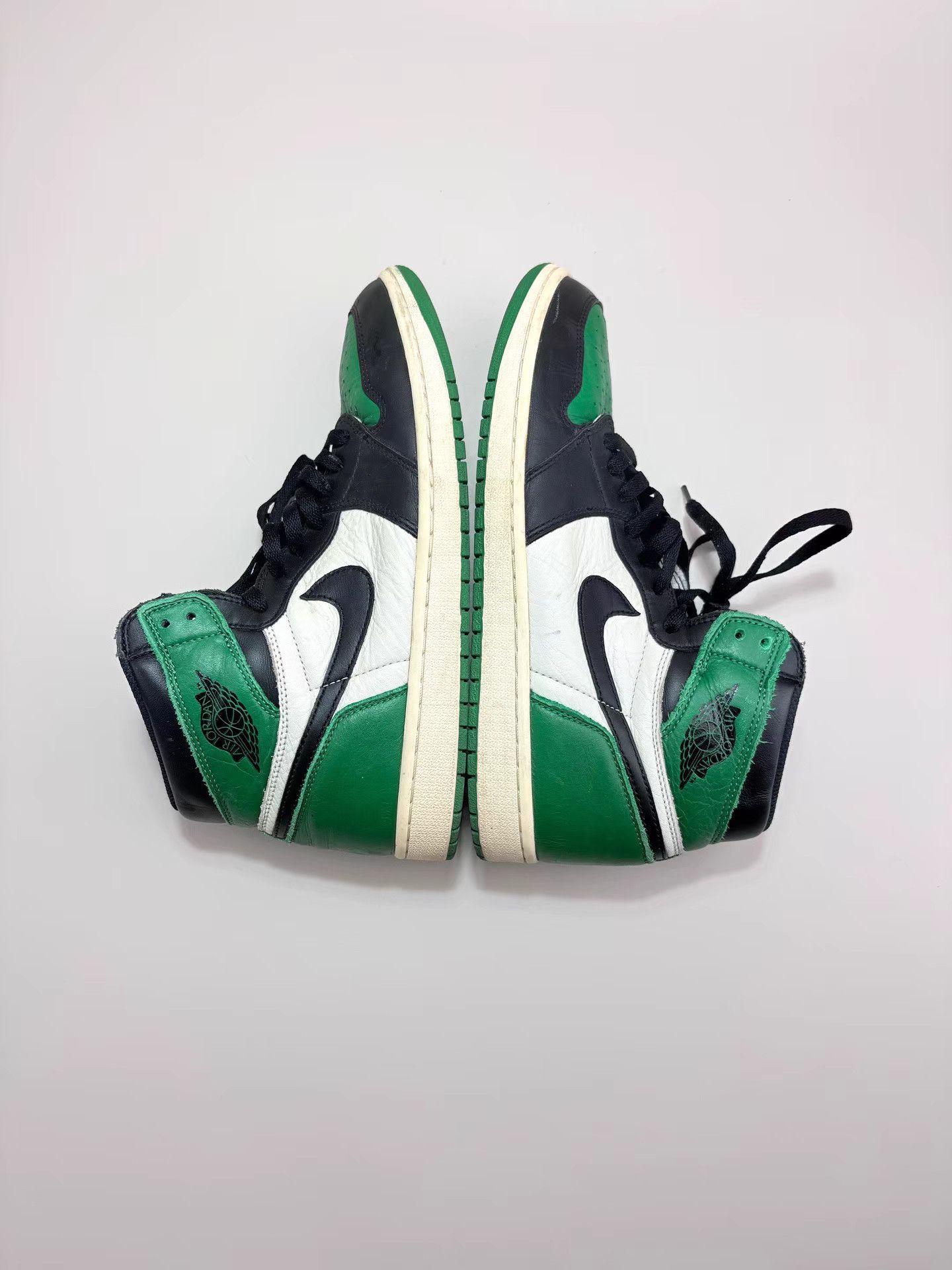 Nike NIKE JORDAN1 Black Green Toe K1 Size US 12 / EU 45 - 5 Thumbnail