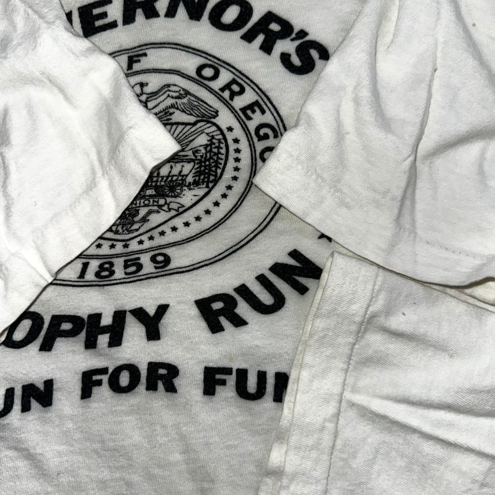 Champion VINTAGE Champion T-Shirt XL White Men Crew Neck Short Sleeve 80s 90s Bar Size US XL / EU 56 / 4 - 7 Thumbnail