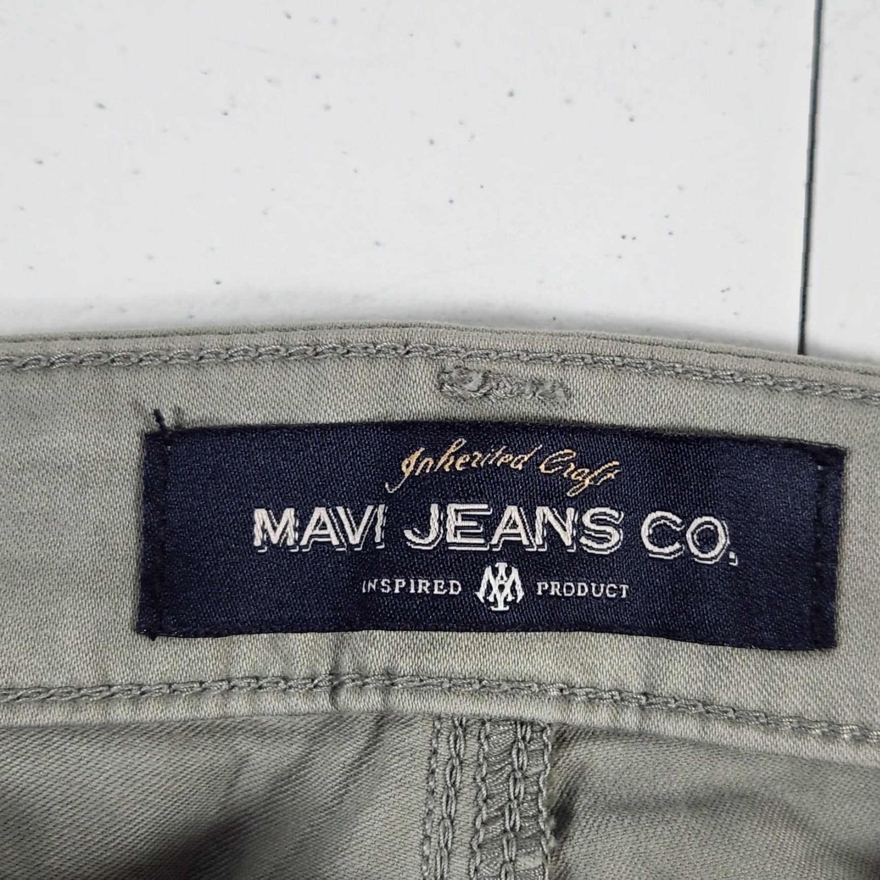 Mavi Mavi Zach Straight Leg Pants Mens 34x36 Olive Green Sage Grey Stretch Chino Size US 34 / EU 50 - 7 Thumbnail