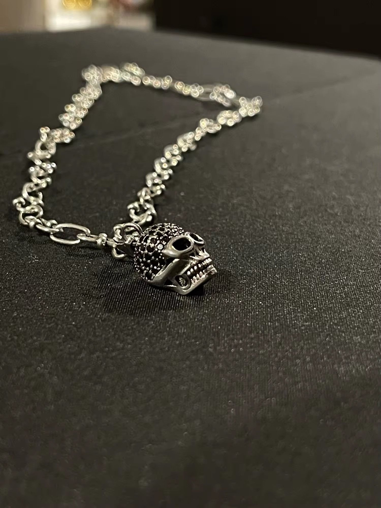 Other Skull Pave Pendant Necklace Size ONE SIZE - 6 Thumbnail