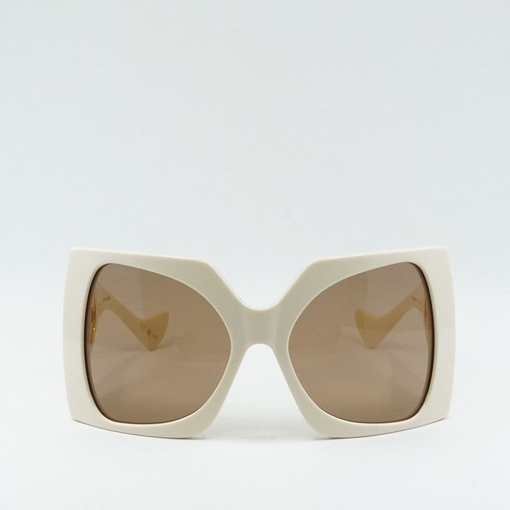 Gucci Gucci GG1255S 002 Sunglasses Ivory Butterfly Frame Size ONE SIZE - 2 Thumbnail