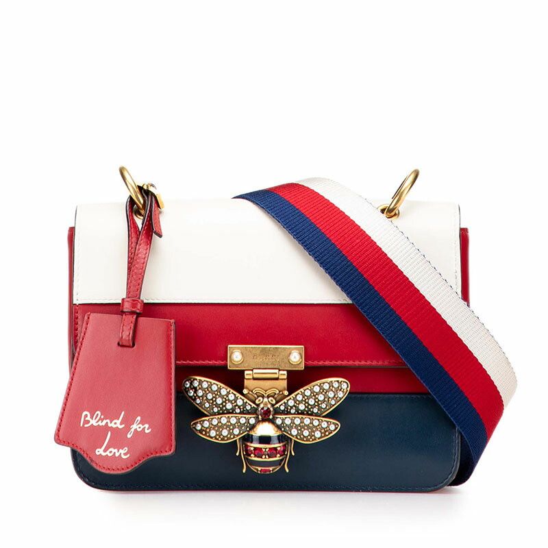 Gucci Gucci Gucci Queen Margaret Bee Leather Shoulder Bag Leather Shoulder Bag 476542 Size ONE SIZE - 1 Thumbnail