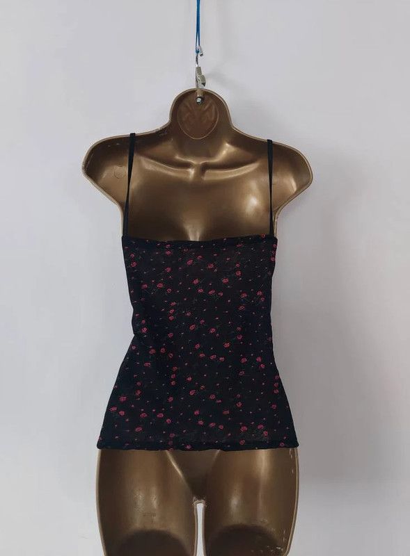 Vintage Red Rose Vintage mesh top XL Size XL / US 12-14 / IT 48-50 - 3 Thumbnail