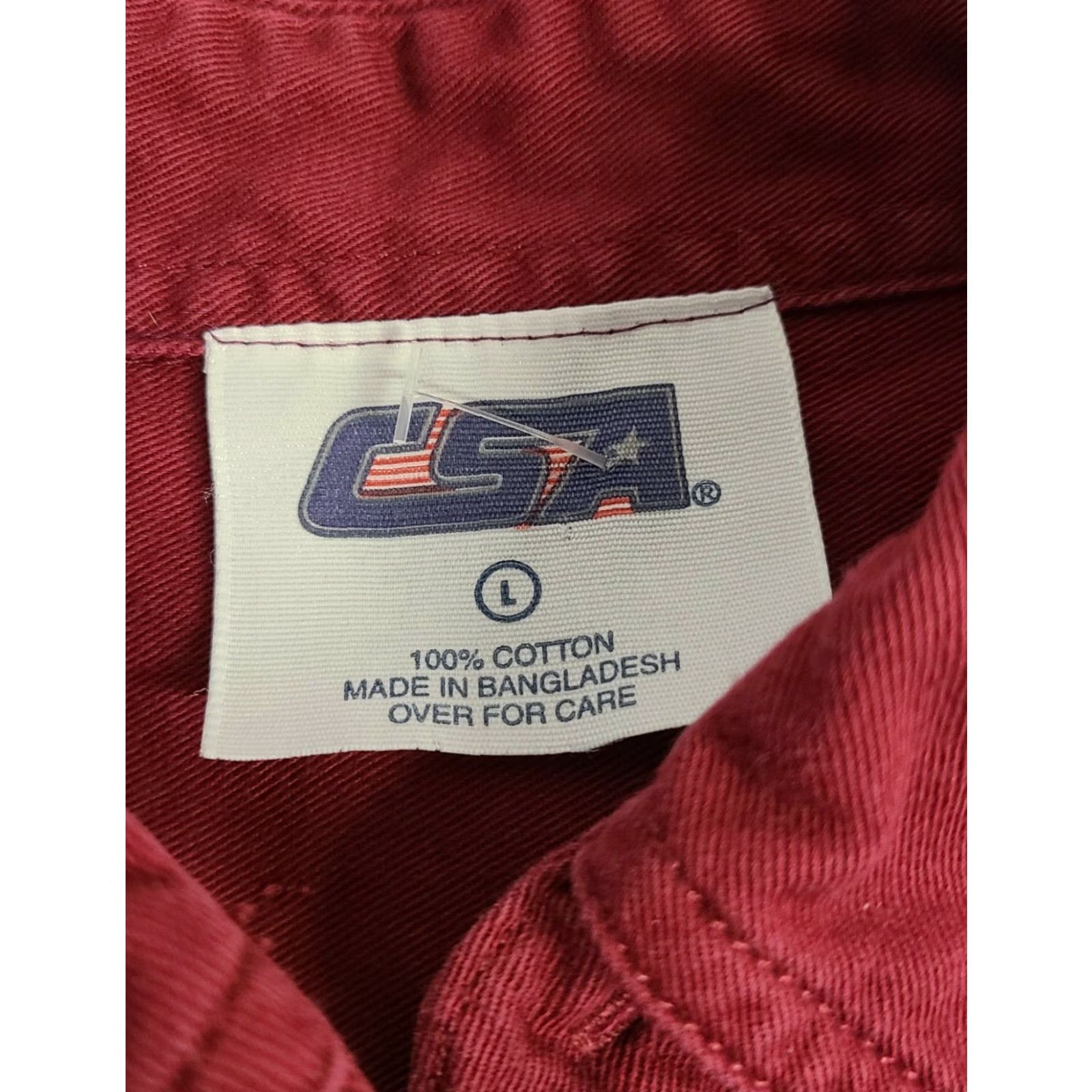 Logo 7 CSA Chicago Bulls Fan Shirt Button-Front L Red Mens Bulls Logo Casual Shirt Size US L / EU 52-54 / 3 - 3 Thumbnail