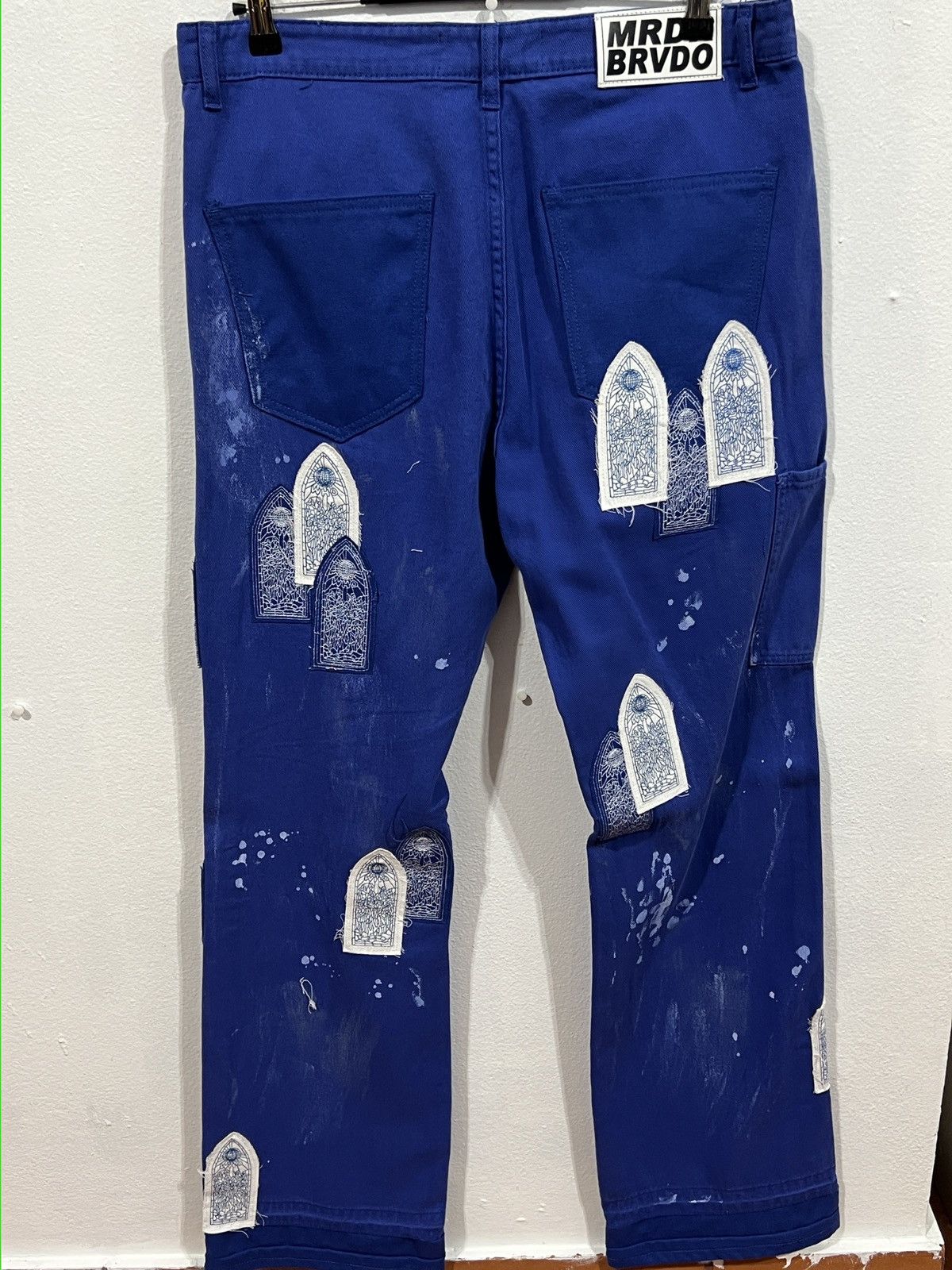Who Decides War Who Decides War Patched Arch Carpenter Blue Jeans Size US 34 / EU 50 - 6 Thumbnail