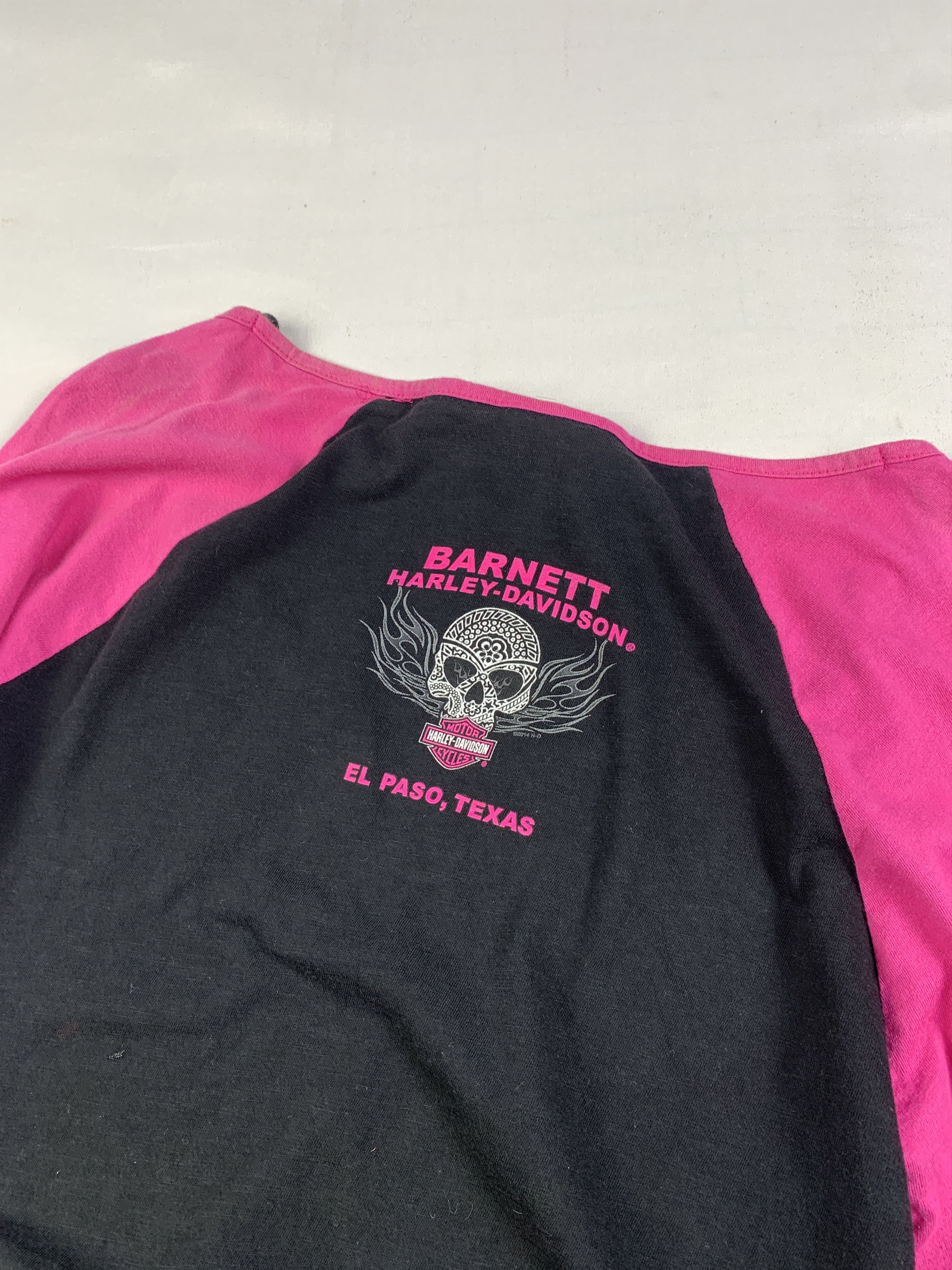 Harley Davidson 2014 Harley Davidson El Paso TEXAS Raglan Tee (L) Size L / US 10 / IT 46 - 4 Thumbnail