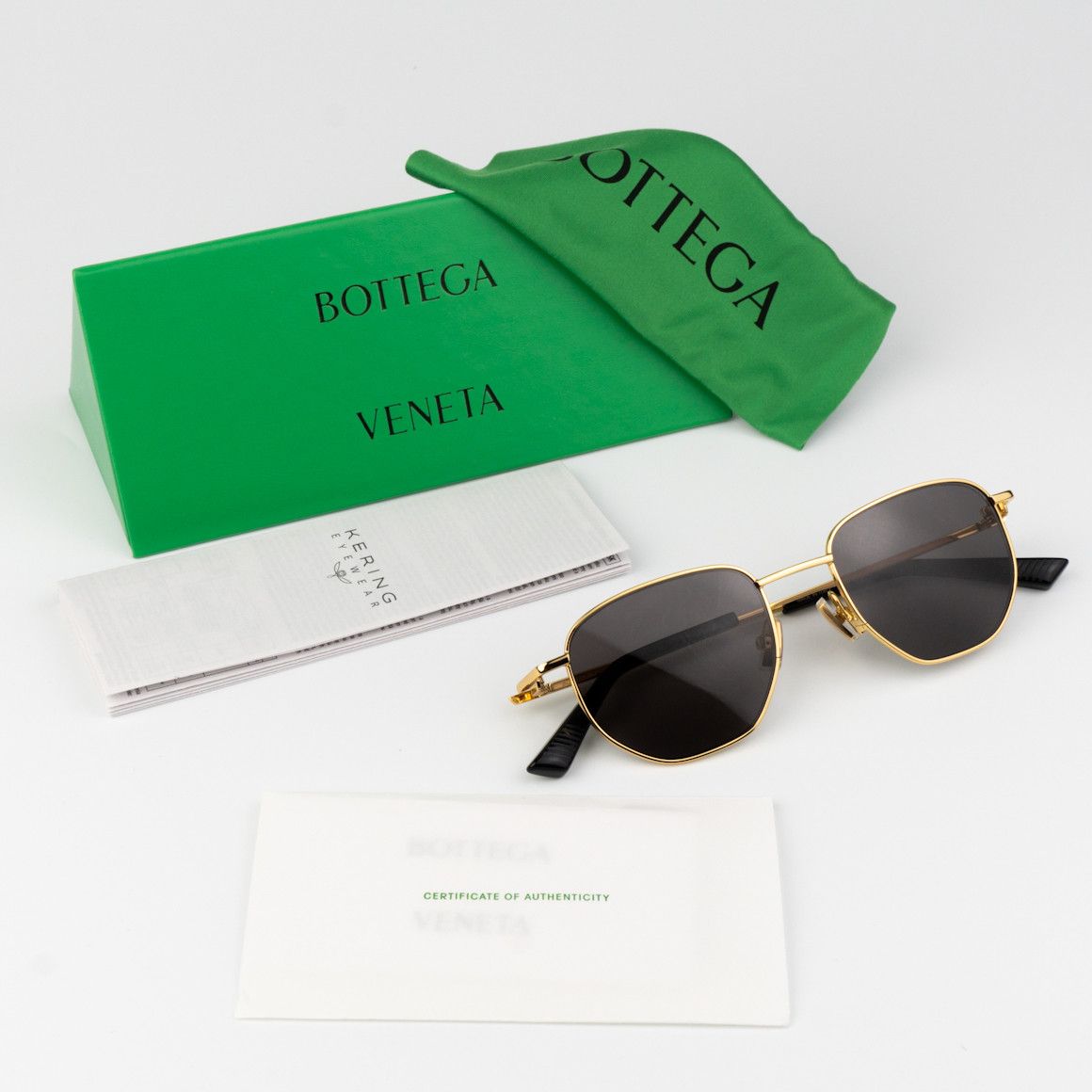 Bottega Veneta NEW Bottega Veneta BV1301S 001 Panthos Unisex Sunglasses Size ONE SIZE - 13 Thumbnail