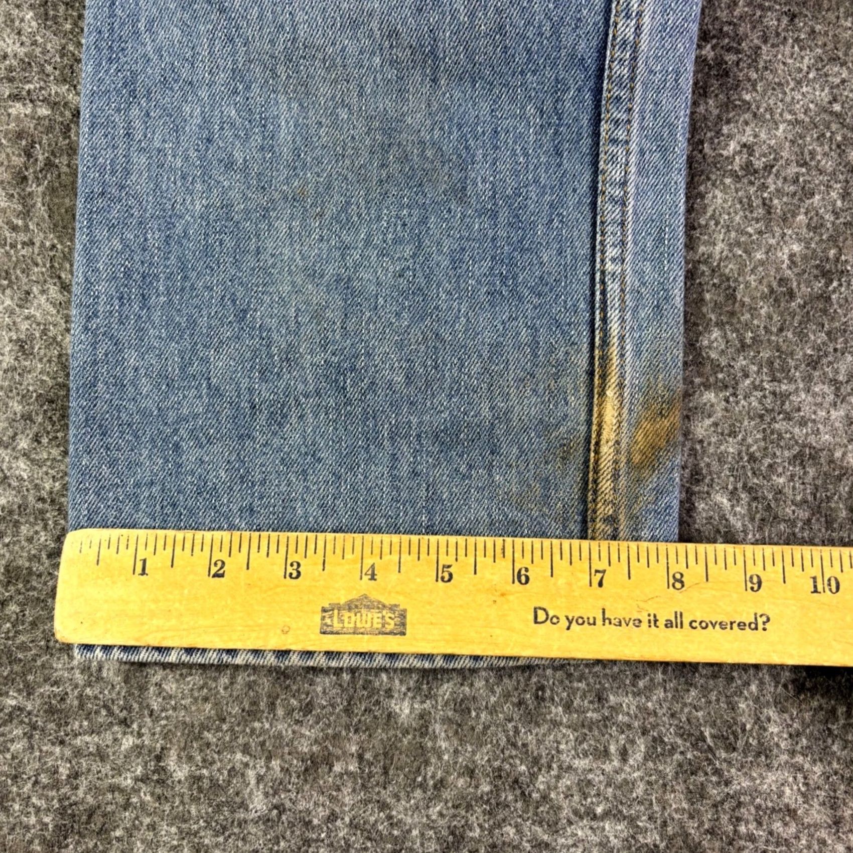 Levi's Levis 505 Regular Fit Straight Leg Light Wash Blue Denim Jeans Mens 30x29 Size US 30 / EU 46 - 3 Thumbnail