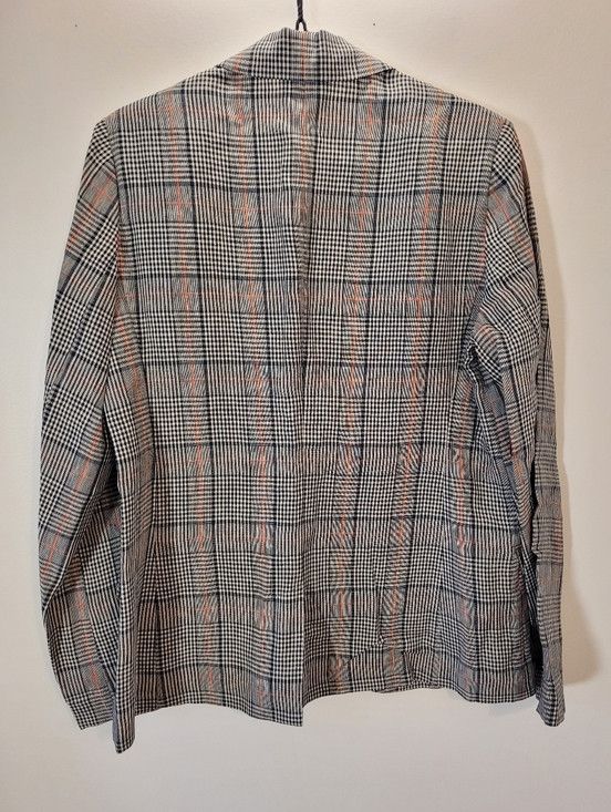 Other Pablo 100% Linen Blazer Jacket Glen Check Orange - Size 38 Size M / US 6-8 / IT 42-44 - 6 Thumbnail