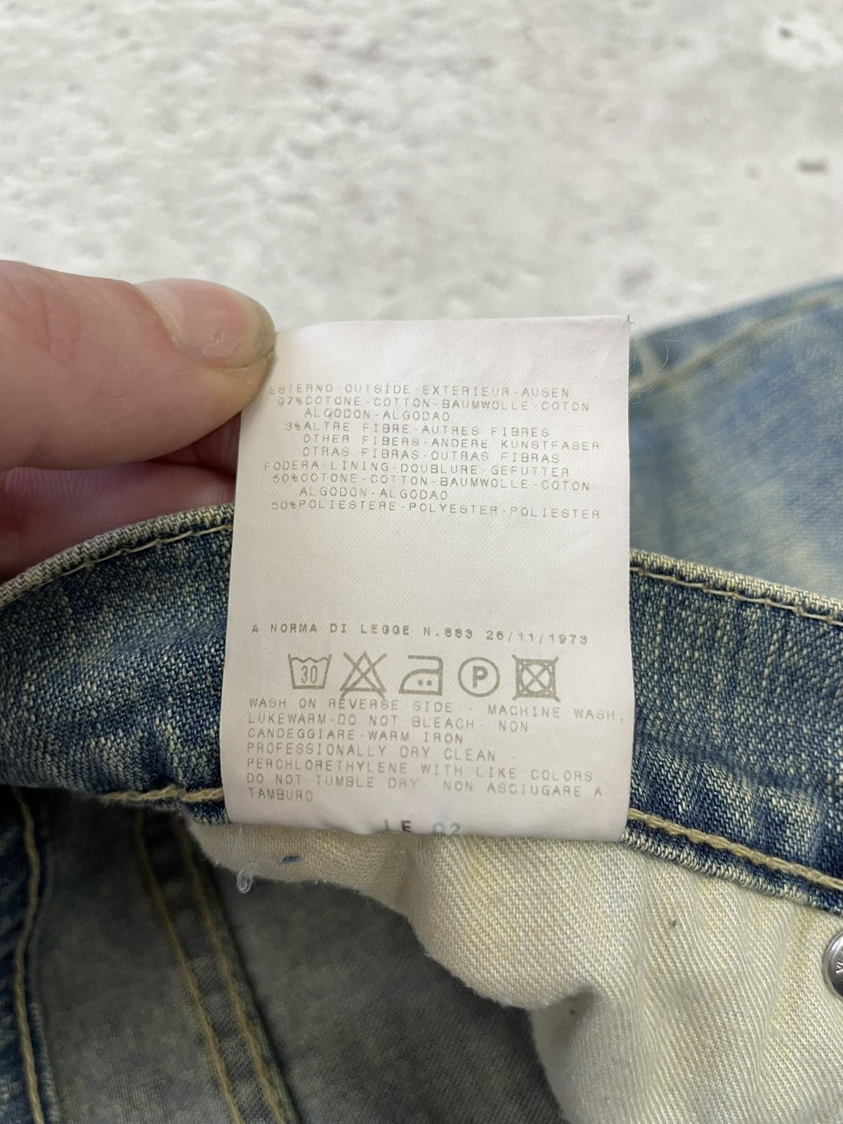 Versace Versace jeans couture denim distressed pants y2k Size US 31 - 12 Thumbnail