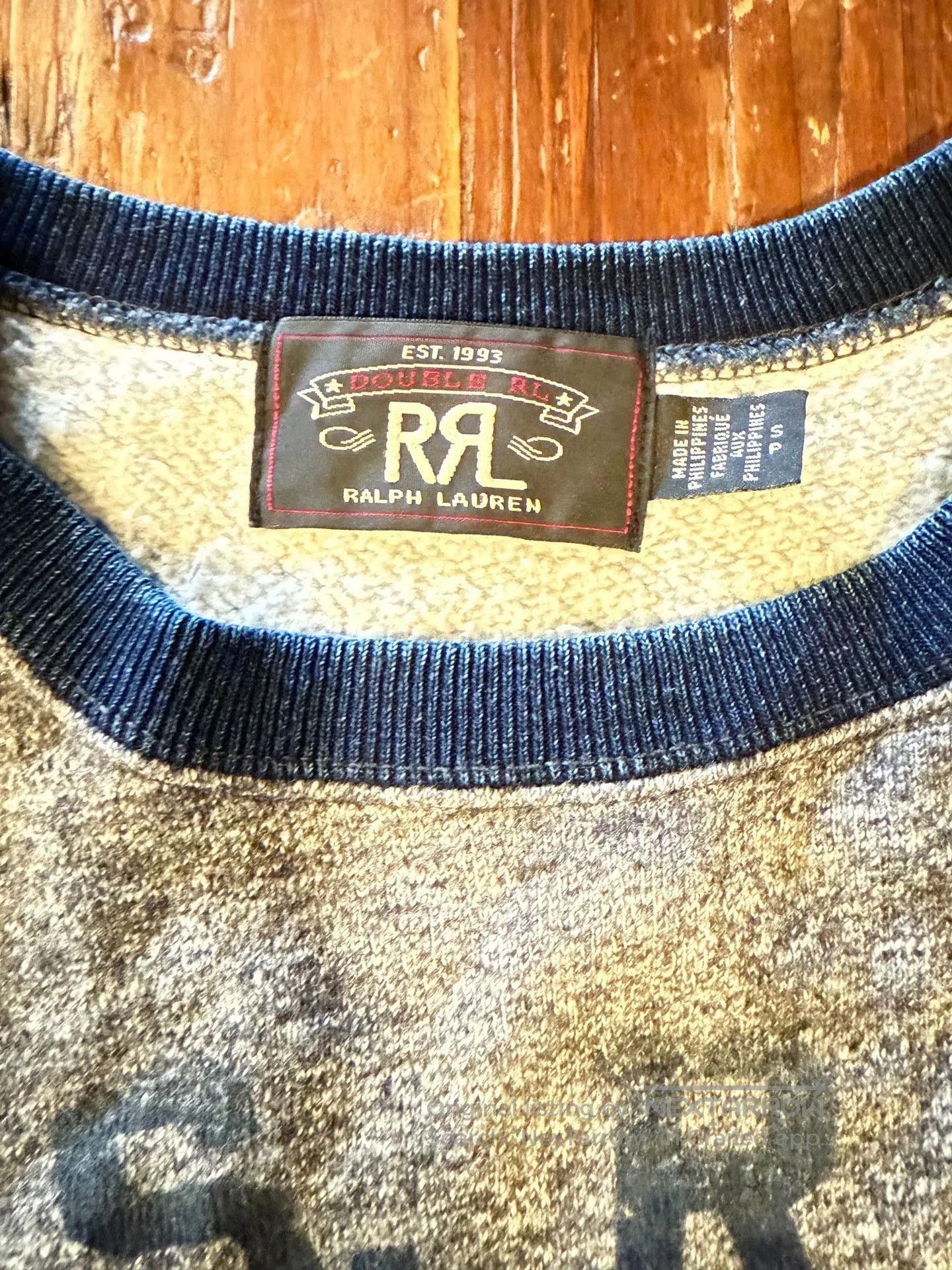 RRL Ralph Lauren RRL Ralph Lauren Gray Spliced Sweatshirt. Size US S / EU 44-46 / 1 - 3 Thumbnail