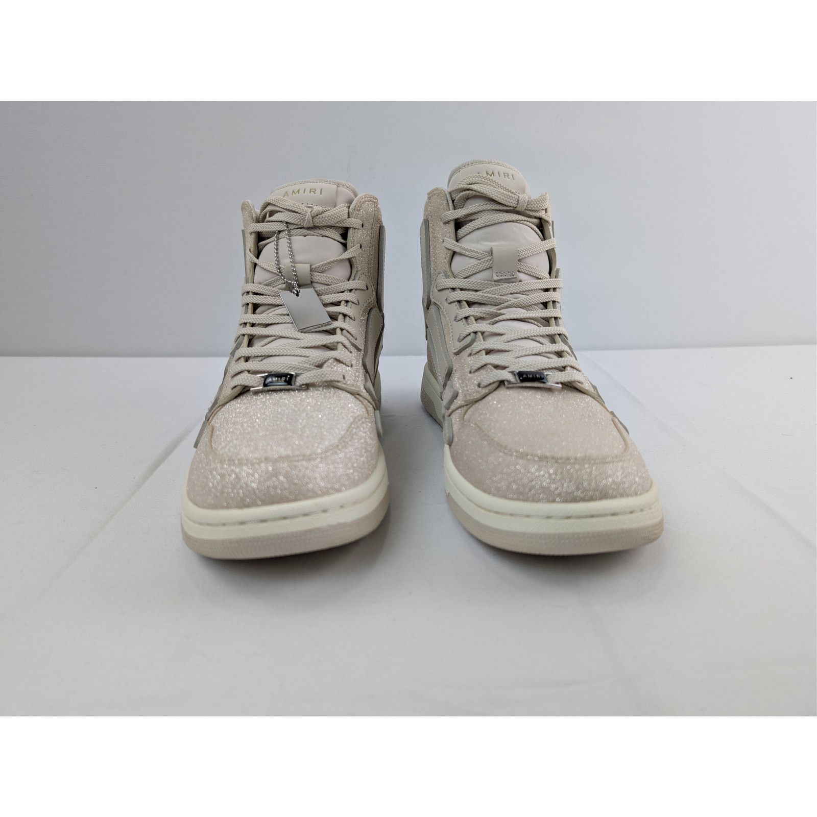 Amiri o1rshd1 Q:2 / Skelton Hi-Top Sneakers in Beige Size US 10 / EU 43 - 8 Thumbnail