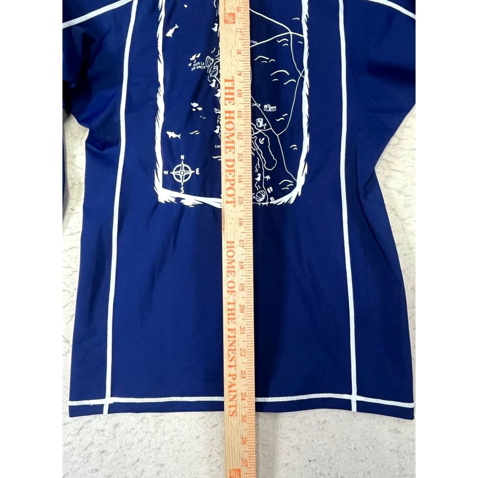 Vintage Original Watermen Blue Rashguard T-Shirt Size Medium Crew Neck Long Sleeve USA Size US M / EU 48-50 / 2 - 5 Thumbnail