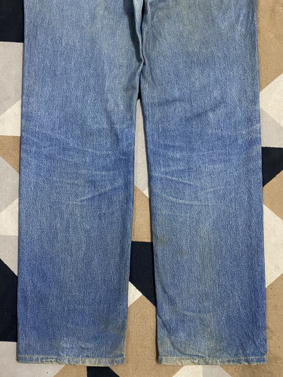 Lee Vintage Lee Mud Wash Distressed Loose Jeans Size US 33 - 6 Thumbnail