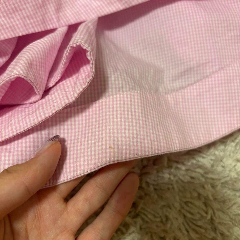 Comme des Garcons Comme des Garcons size XS Pink retro plaid overskirt Size 23" - 7 Thumbnail