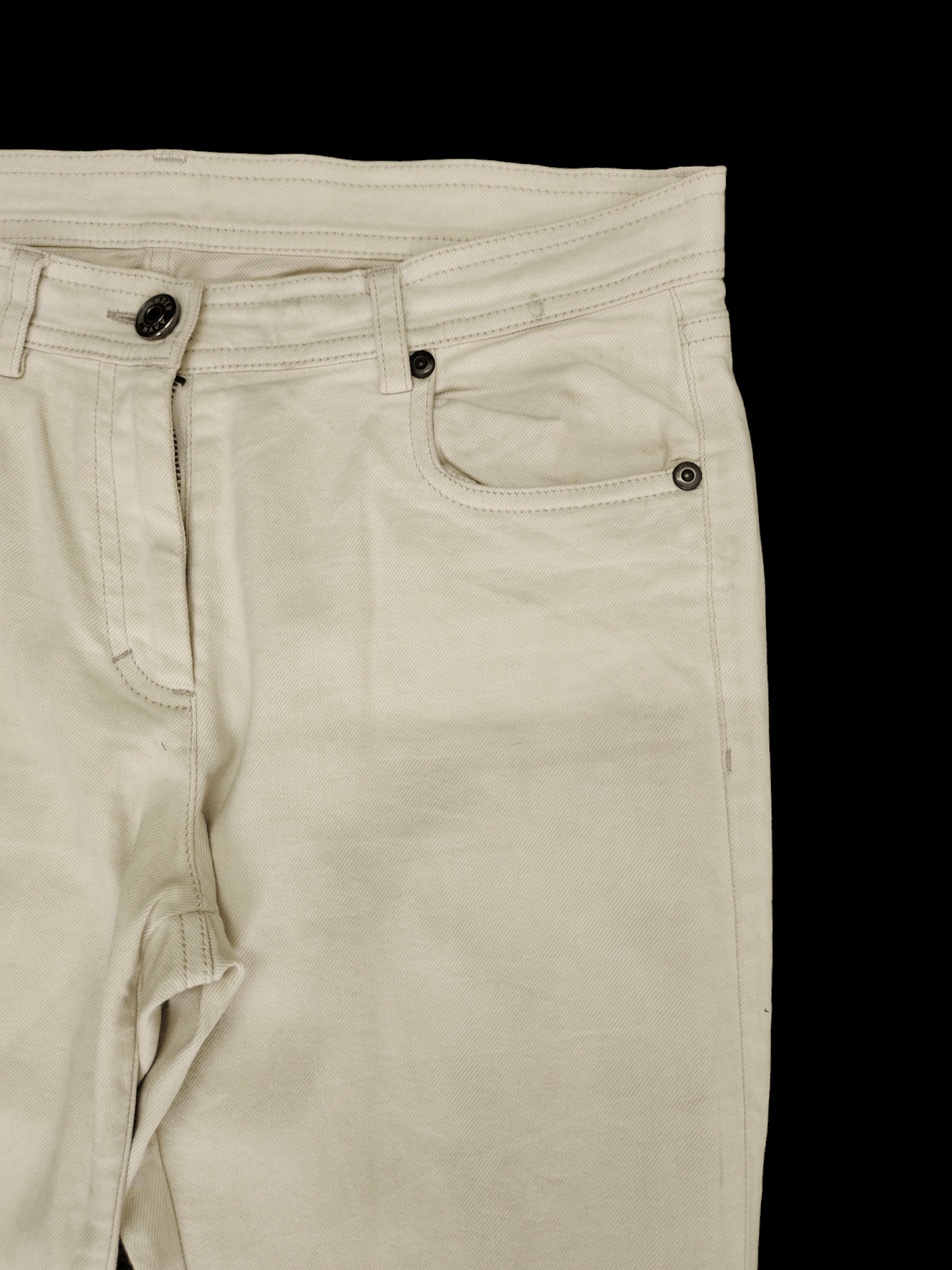 Jil Sander Jil Sander Lampo Zipper Navy Cream Denim Pants Skinny Fit Size 28" / US 6 / IT 42 - 3 Thumbnail